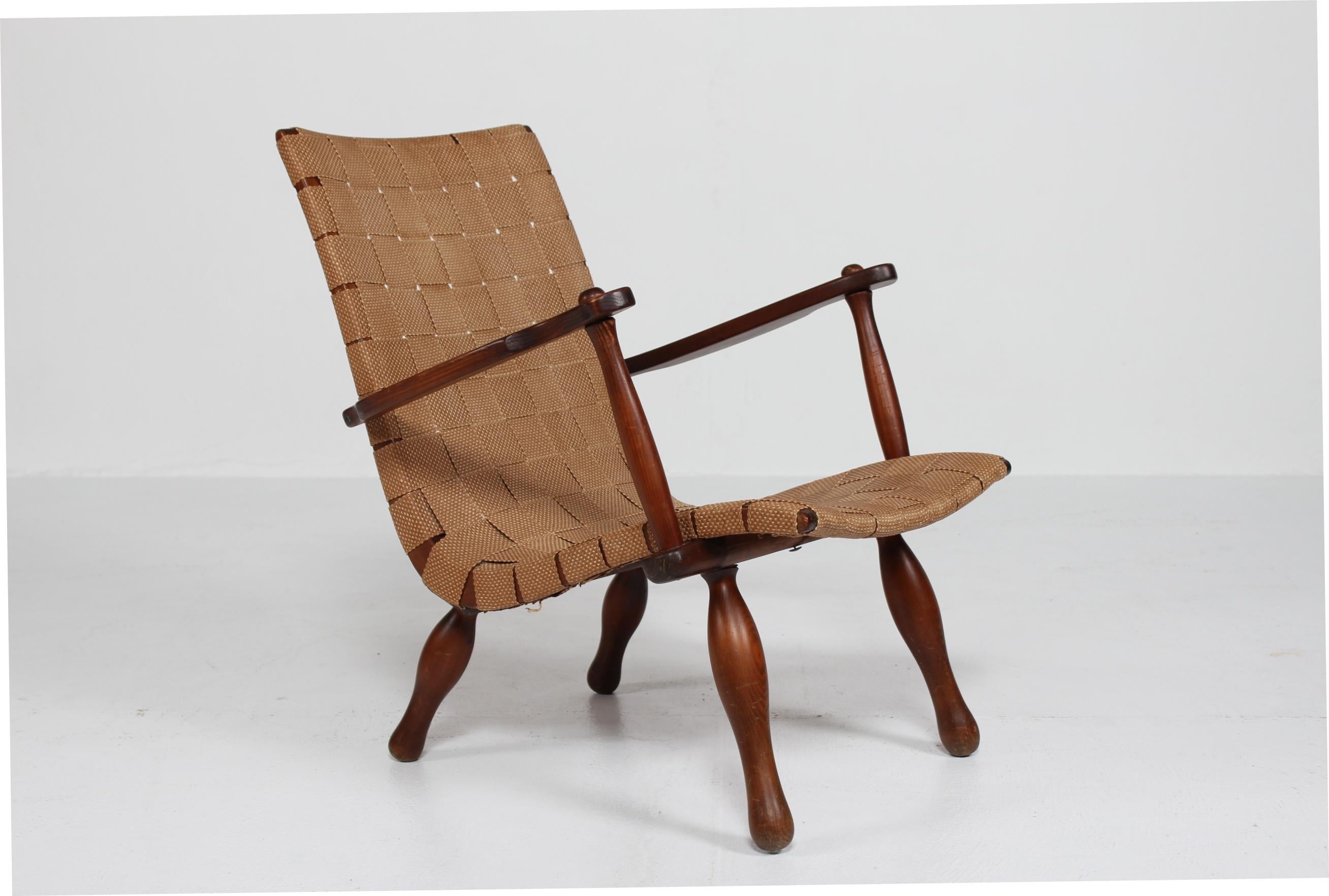 Butaca original sueca al estilo de Karl Scröder, años 1930-1940 Moderno de mediados de siglo en venta