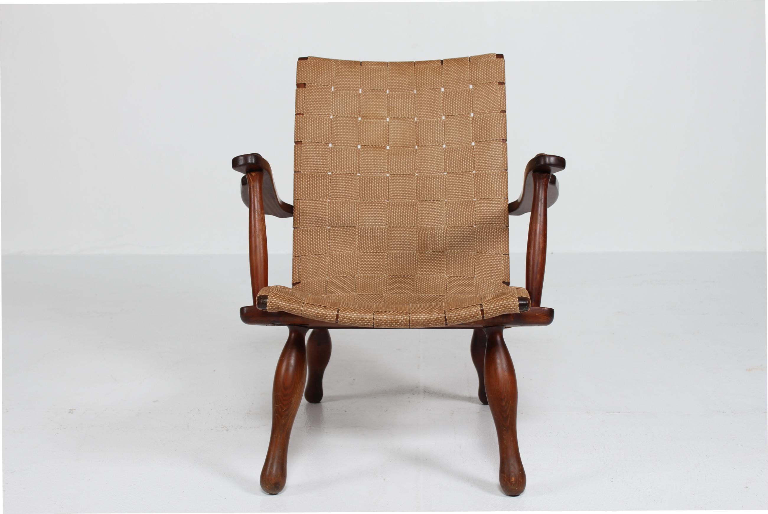 Butaca original sueca al estilo de Karl Scröder, años 1930-1940 Sueco en venta