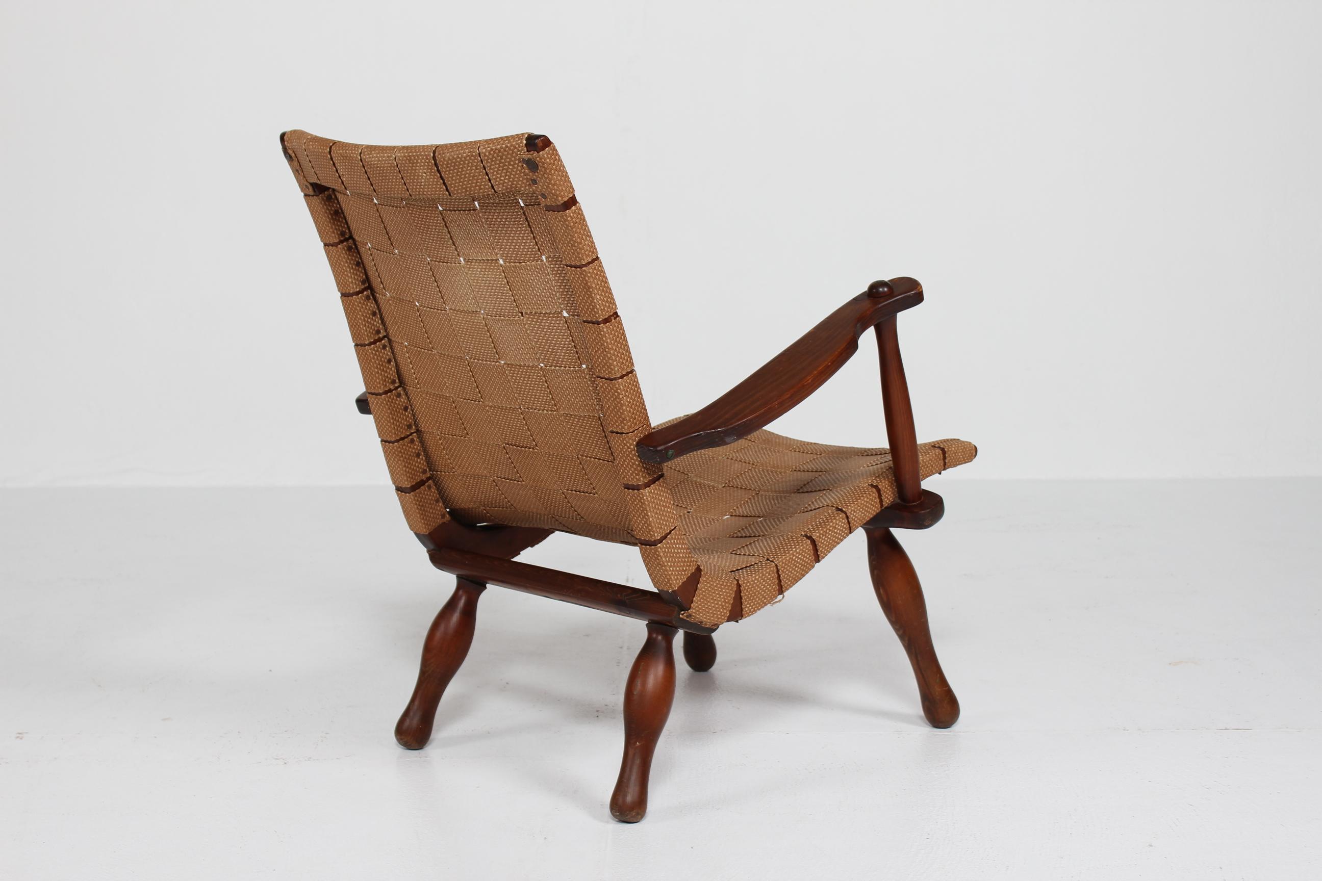 Butaca original sueca al estilo de Karl Scröder, años 1930-1940 Madera en venta