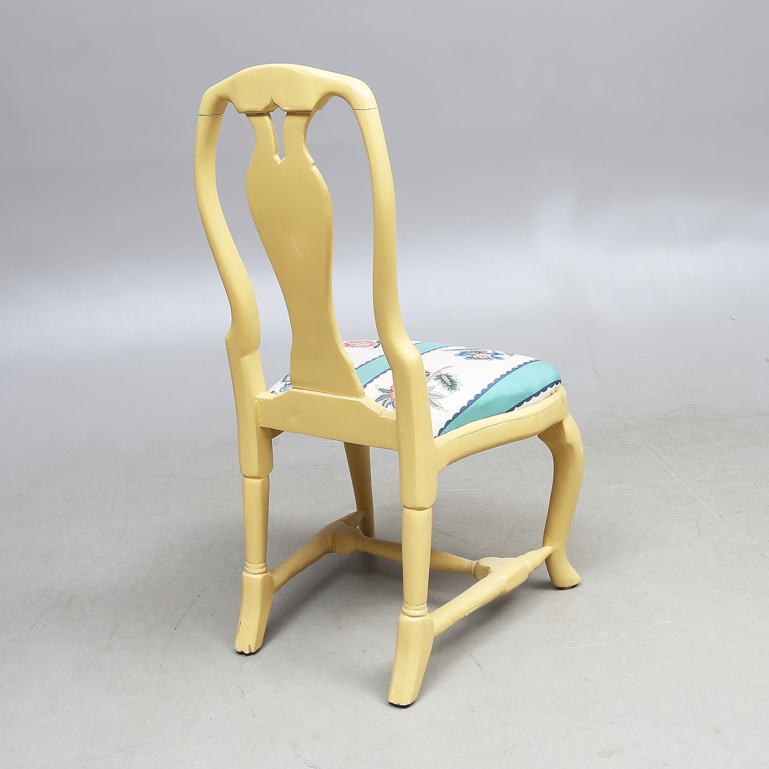 Schwedischer Rokoko-Stuhl, spätes 18. Jahrhundert im Zustand „Relativ gut“ im Angebot in Vienna, AT