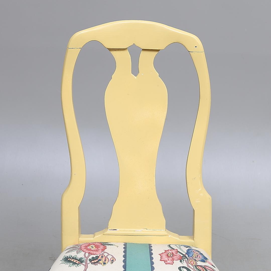 Schwedischer Rokoko-Stuhl, spätes 18. Jahrhundert (Polster) im Angebot