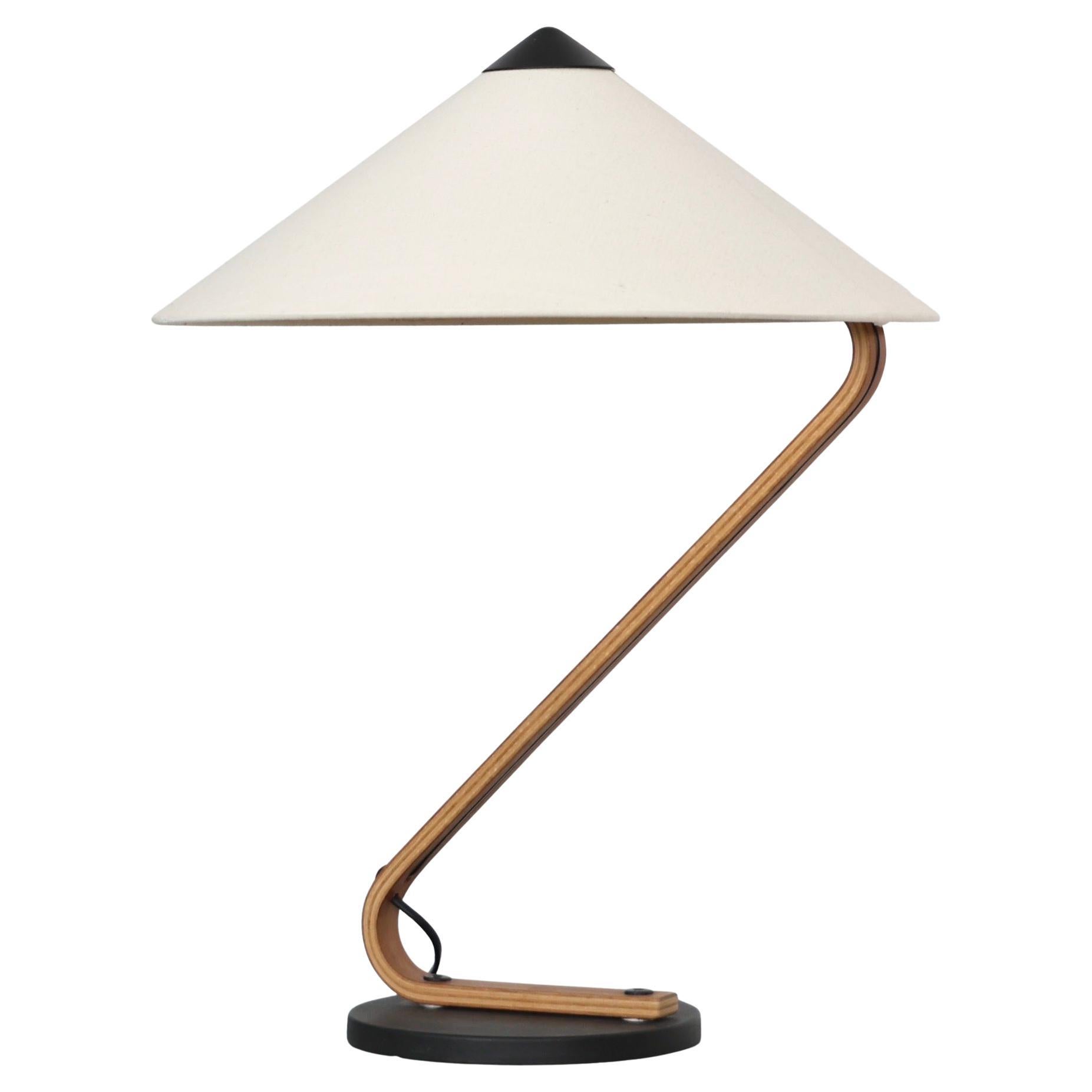 Original Teak Wood Caprani Table Lamp, 1980s, Denmark