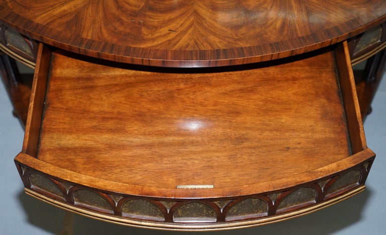 Original Theodore Alexander Demilune Console Table Thomas