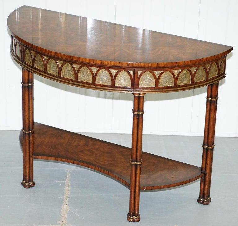 Original Theodore Alexander Demilune Console Table Thomas Chippendale ...