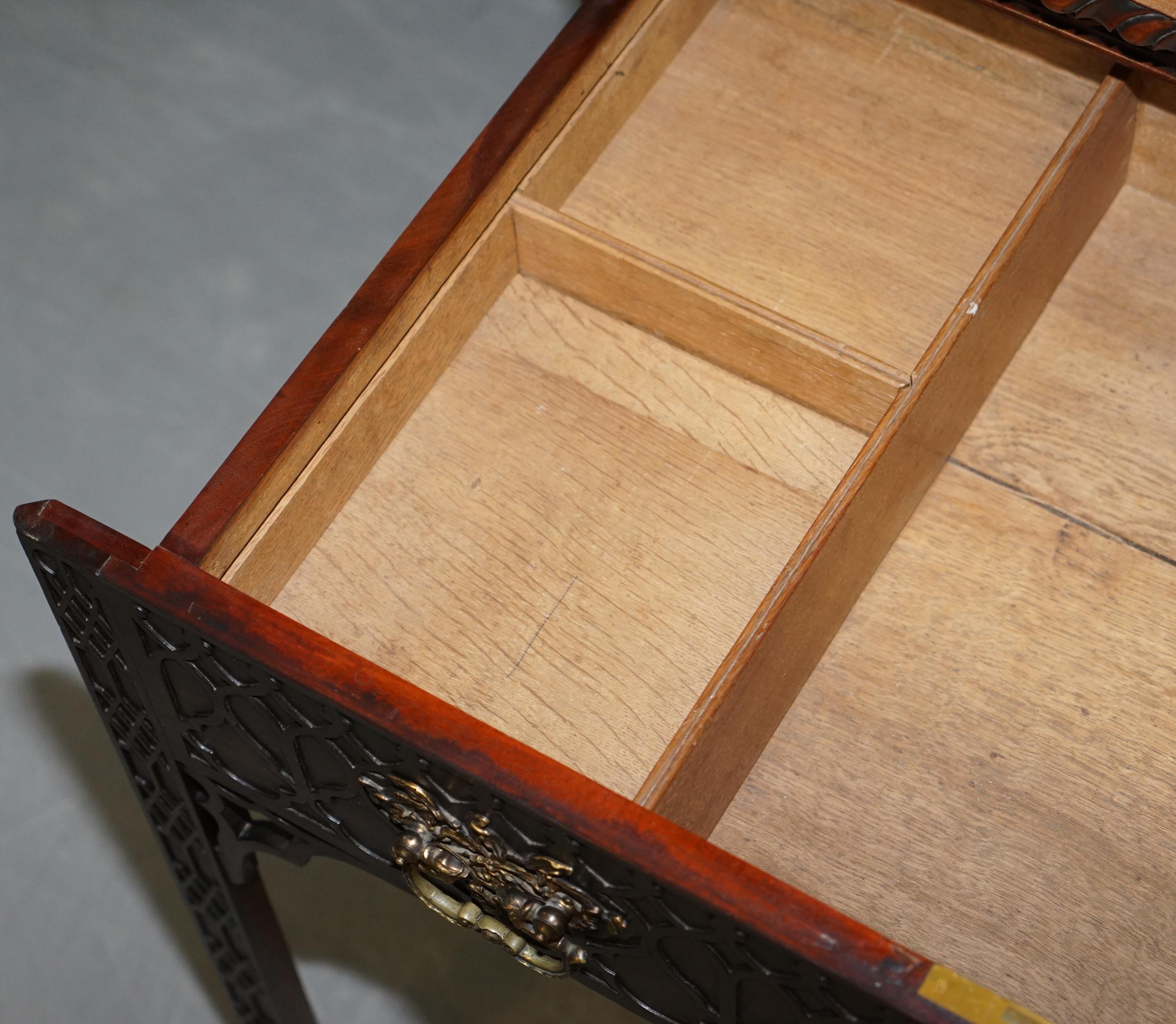 Table de bureau d'architecte en bois dur d'origine Thomas Chippendale George III en vente 8