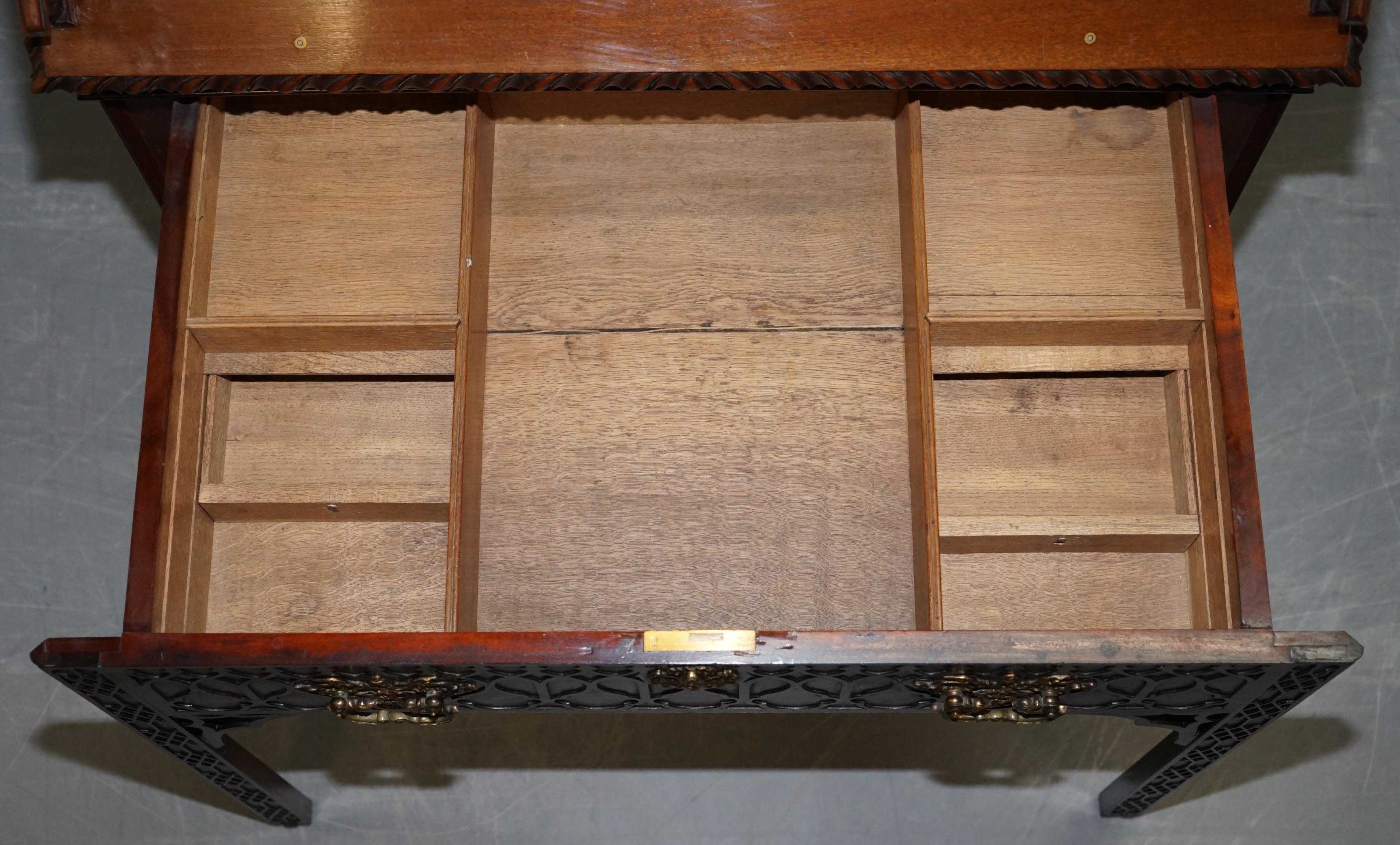 Table de bureau d'architecte en bois dur d'origine Thomas Chippendale George III en vente 10