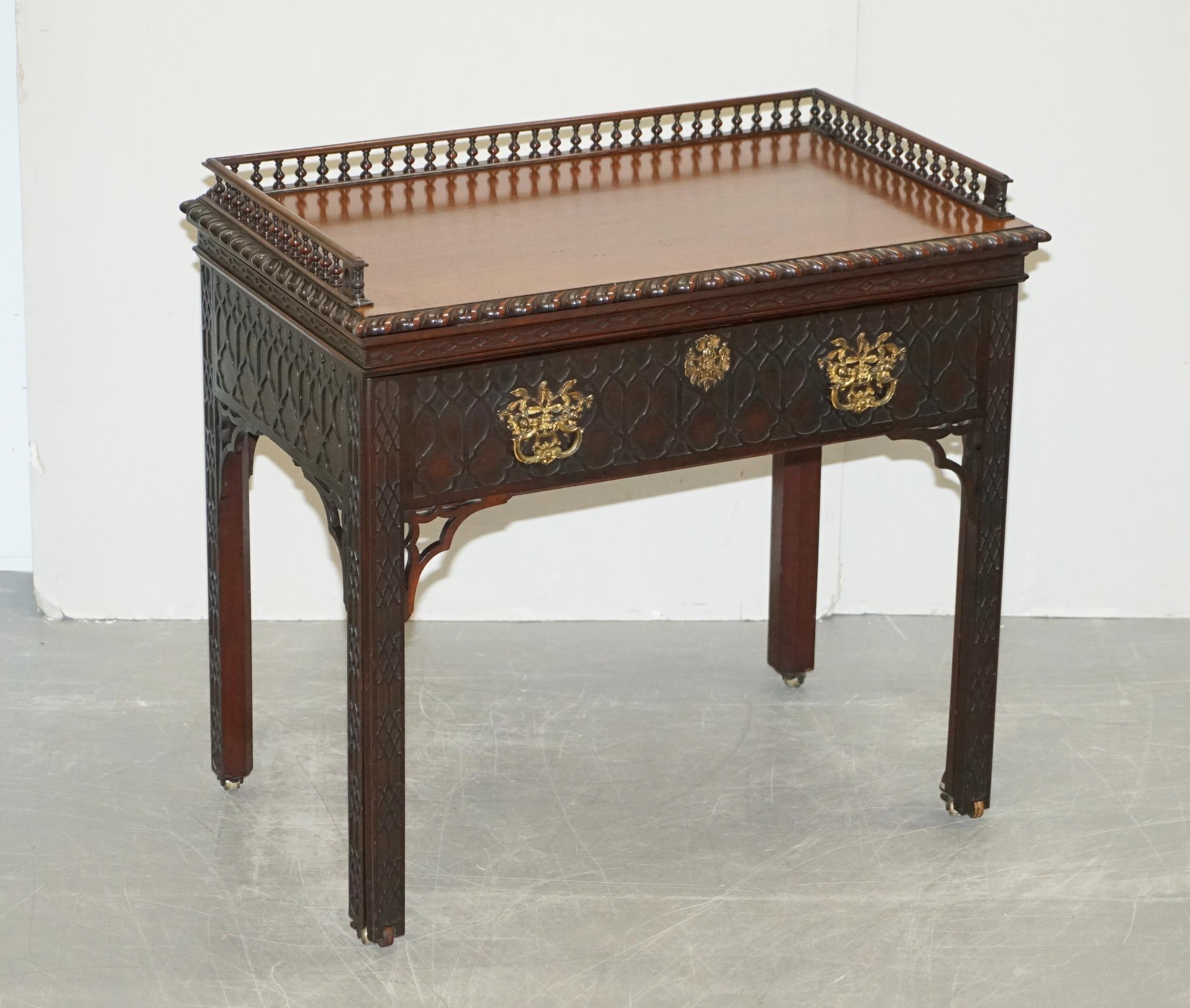 Anglais Table de bureau d'architecte en bois dur d'origine Thomas Chippendale George III en vente