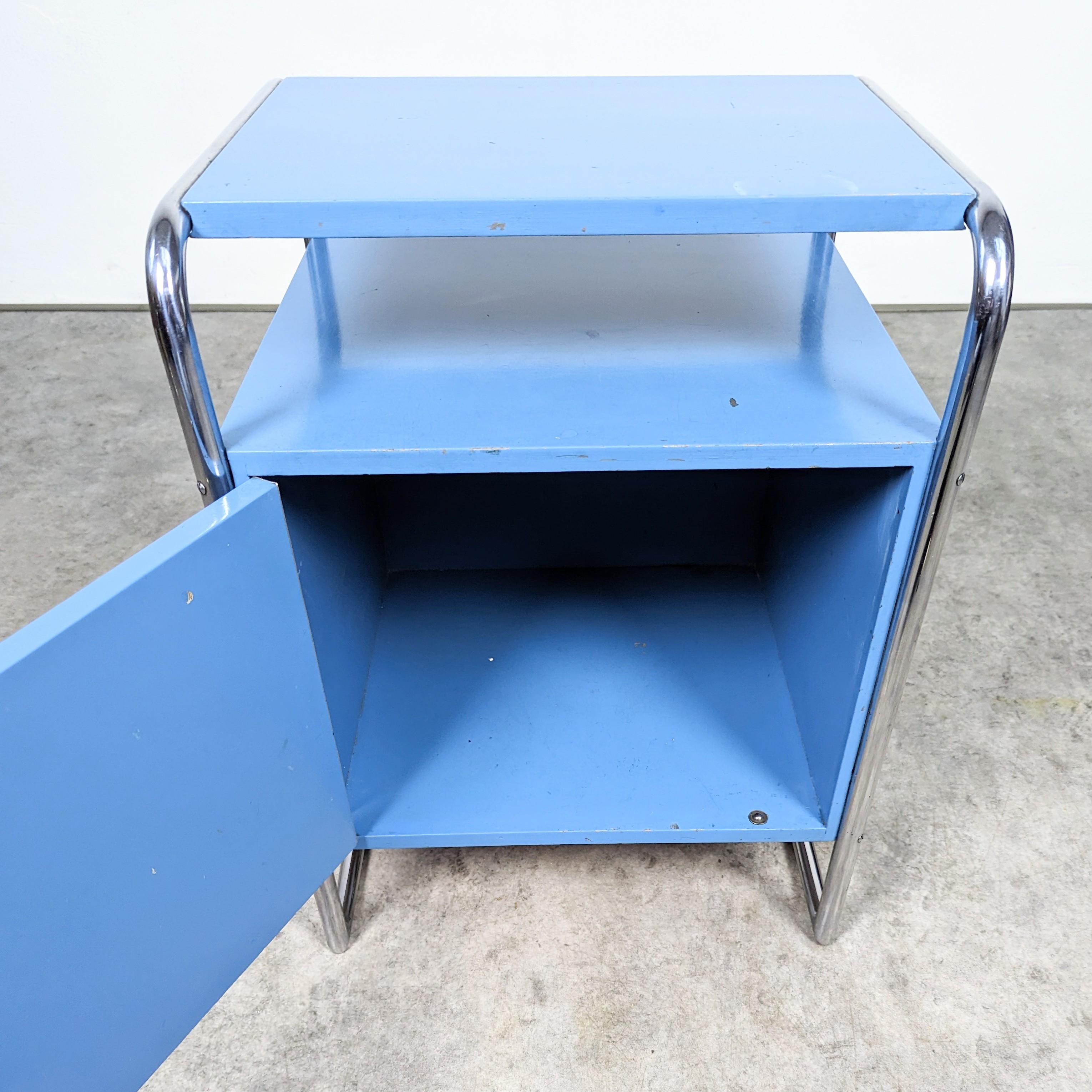 Original Thonet B 107 bauhaus nachttisch von J. Fenyves 2