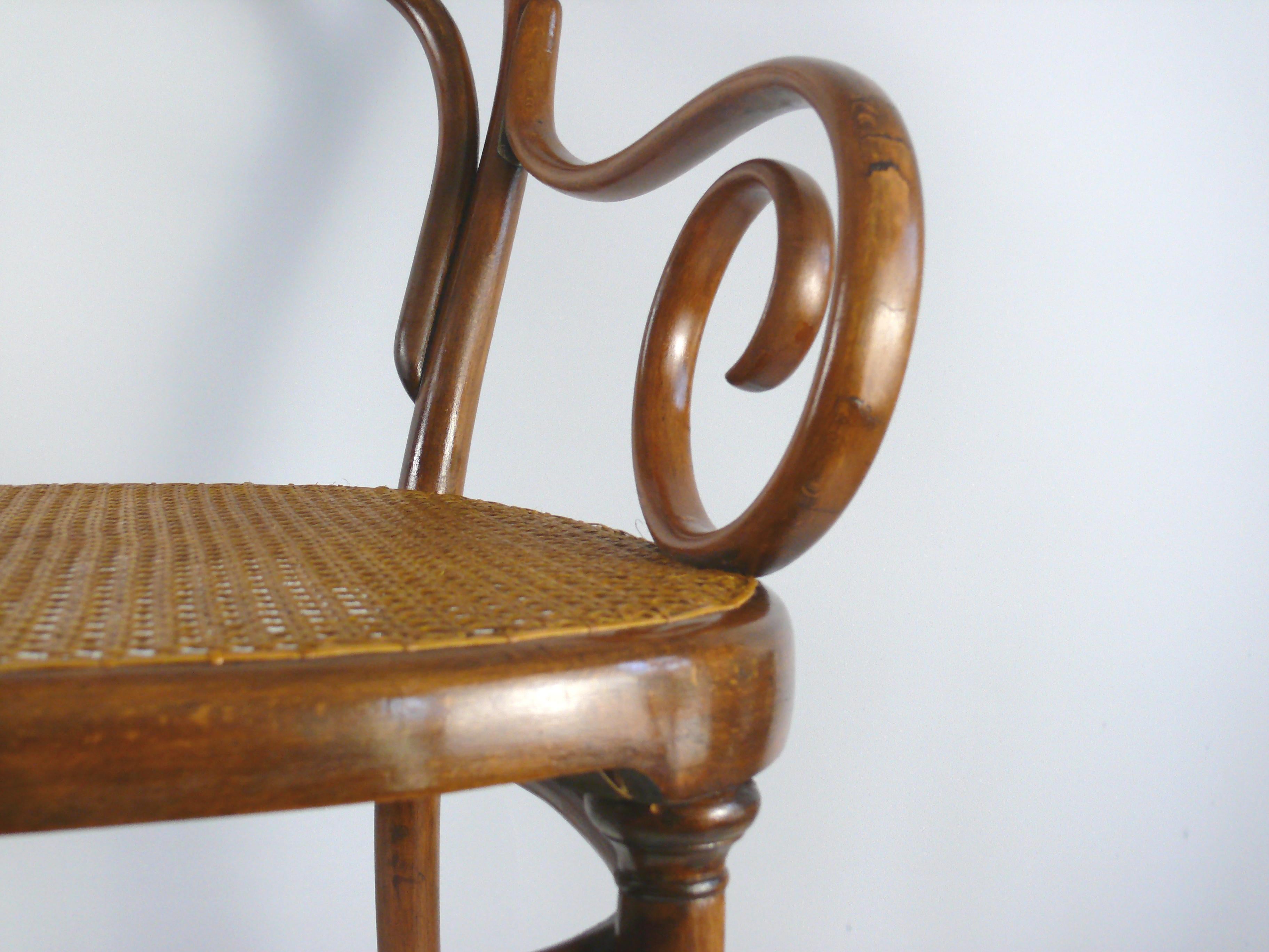 Rococo Revival Original Thonet Bentwood Fauteuil, 19th Century