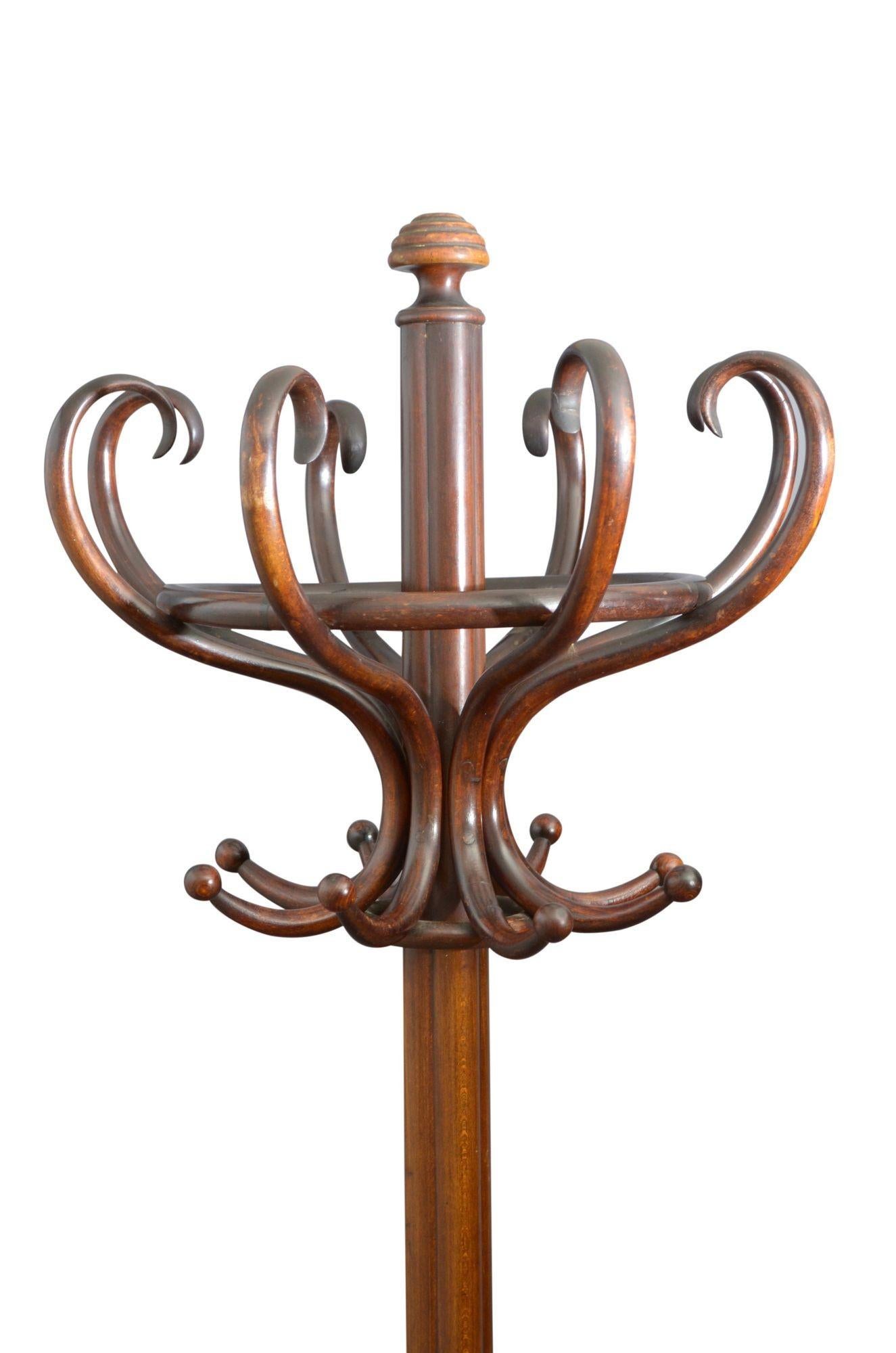 Edwardian Original Thonet Bentwood Hall Stand Coat Stand For Sale