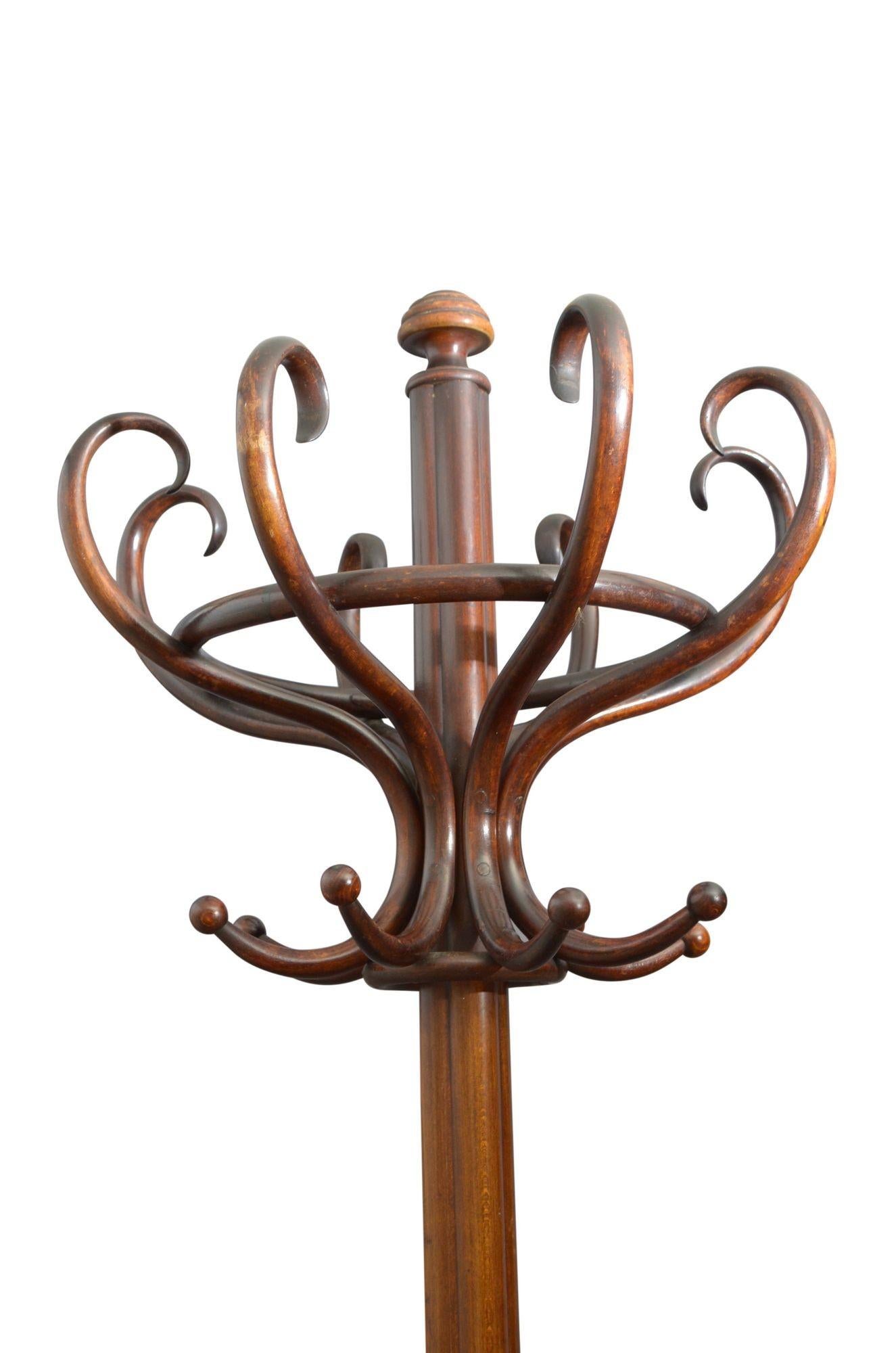 Austrian Original Thonet Bentwood Hall Stand Coat Stand For Sale