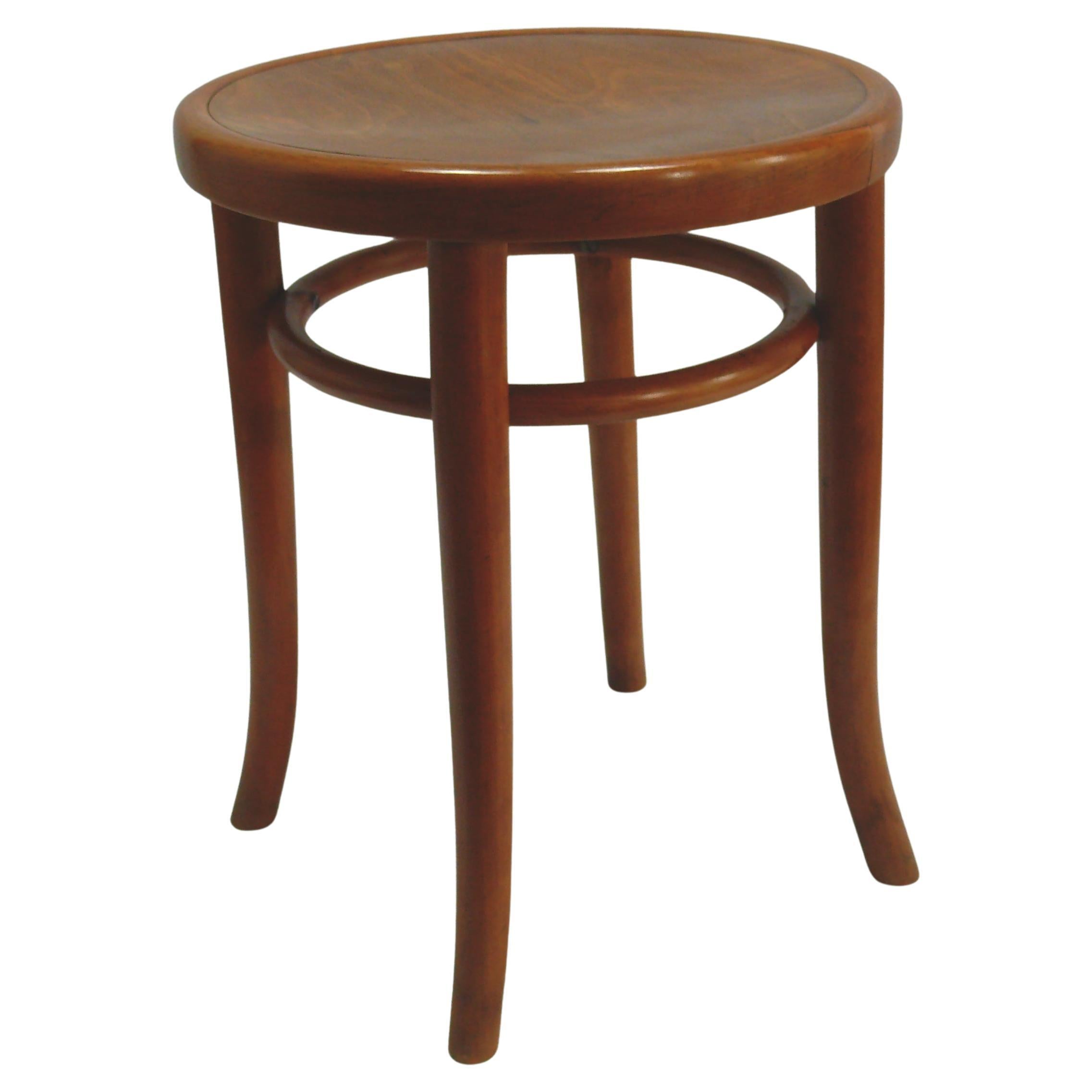 Original THONET Bentwood Stool, Mid 20th Century
