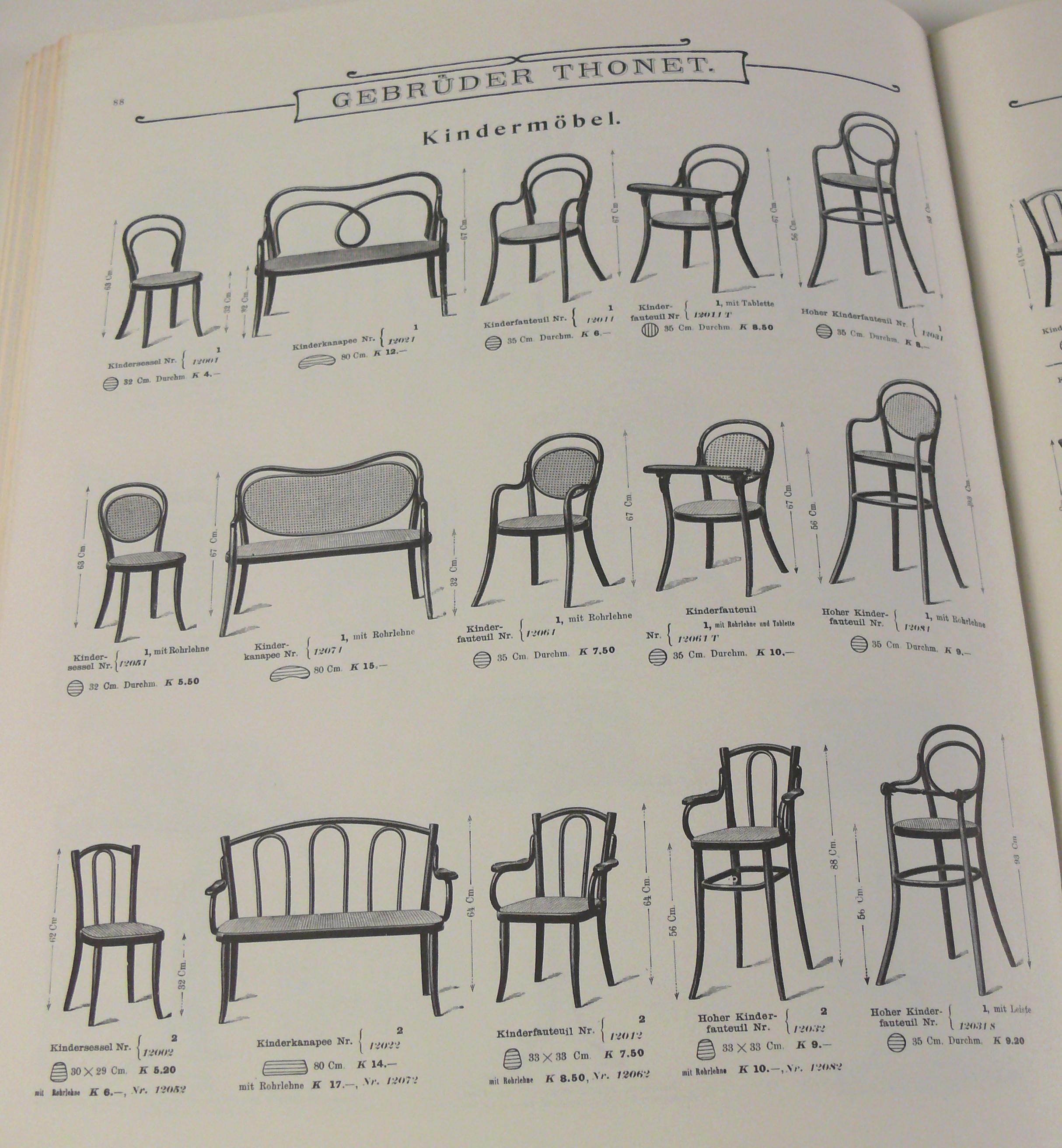 Original Thonet Children Highchair, 1904 1