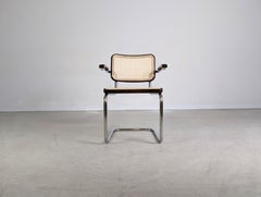 Original Thonet Freischwinger S64V Marcel Breuer Design Stuhl braun