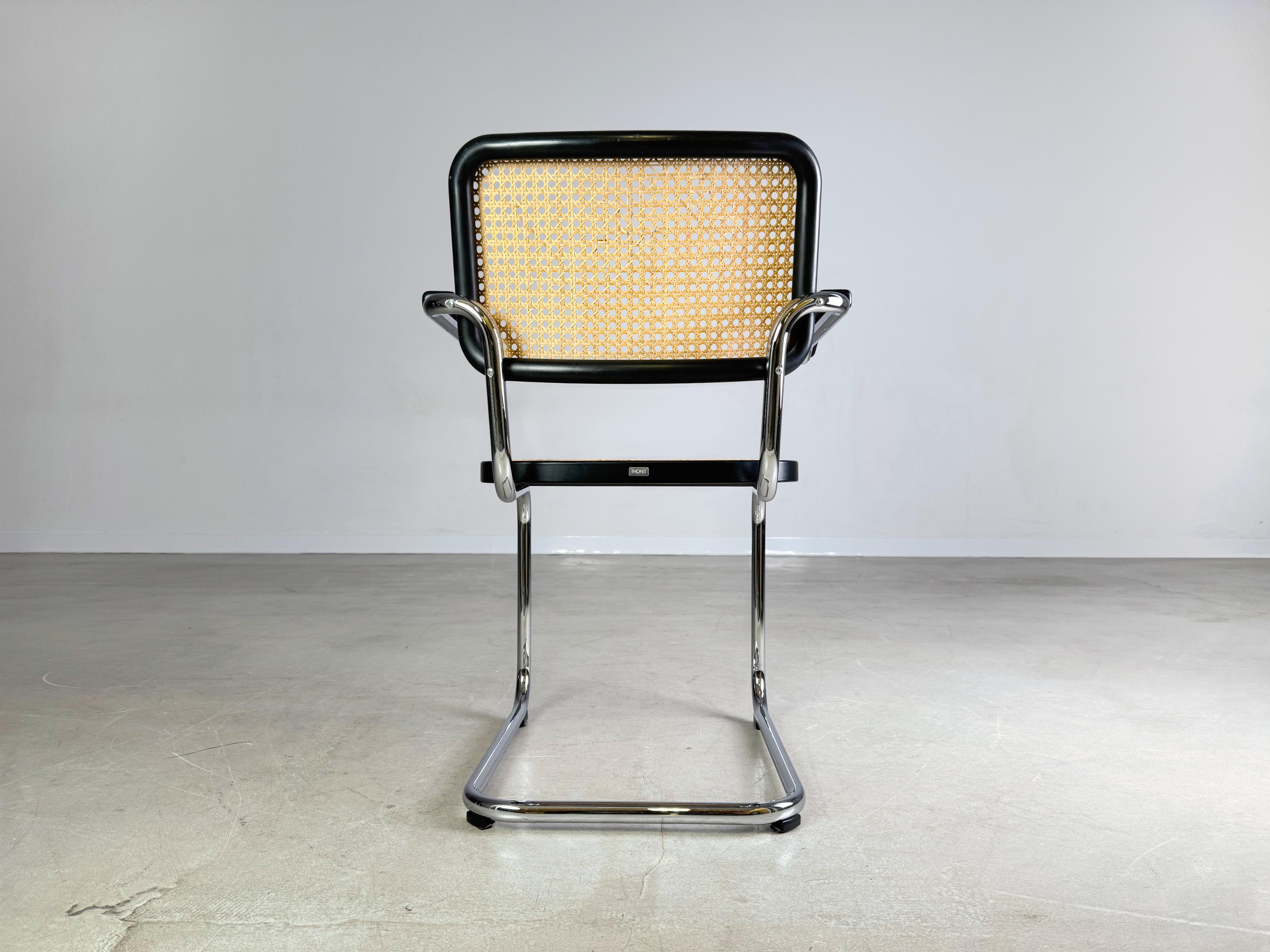 Original Thonet Freischwinger S64V Marcel Breuer Design Stuhl (Ende des 20. Jahrhunderts) im Angebot