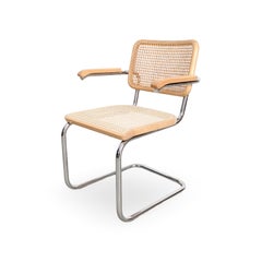 Original Thonet Freischwinger S64V Marcel Breuer Design Stuhl hell