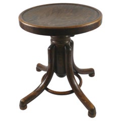 Original Thonet Piano Stool, Early 20th Century