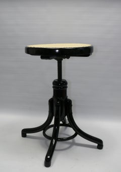 Original Thonet Piano Stool, Early 20th Century, Restaured