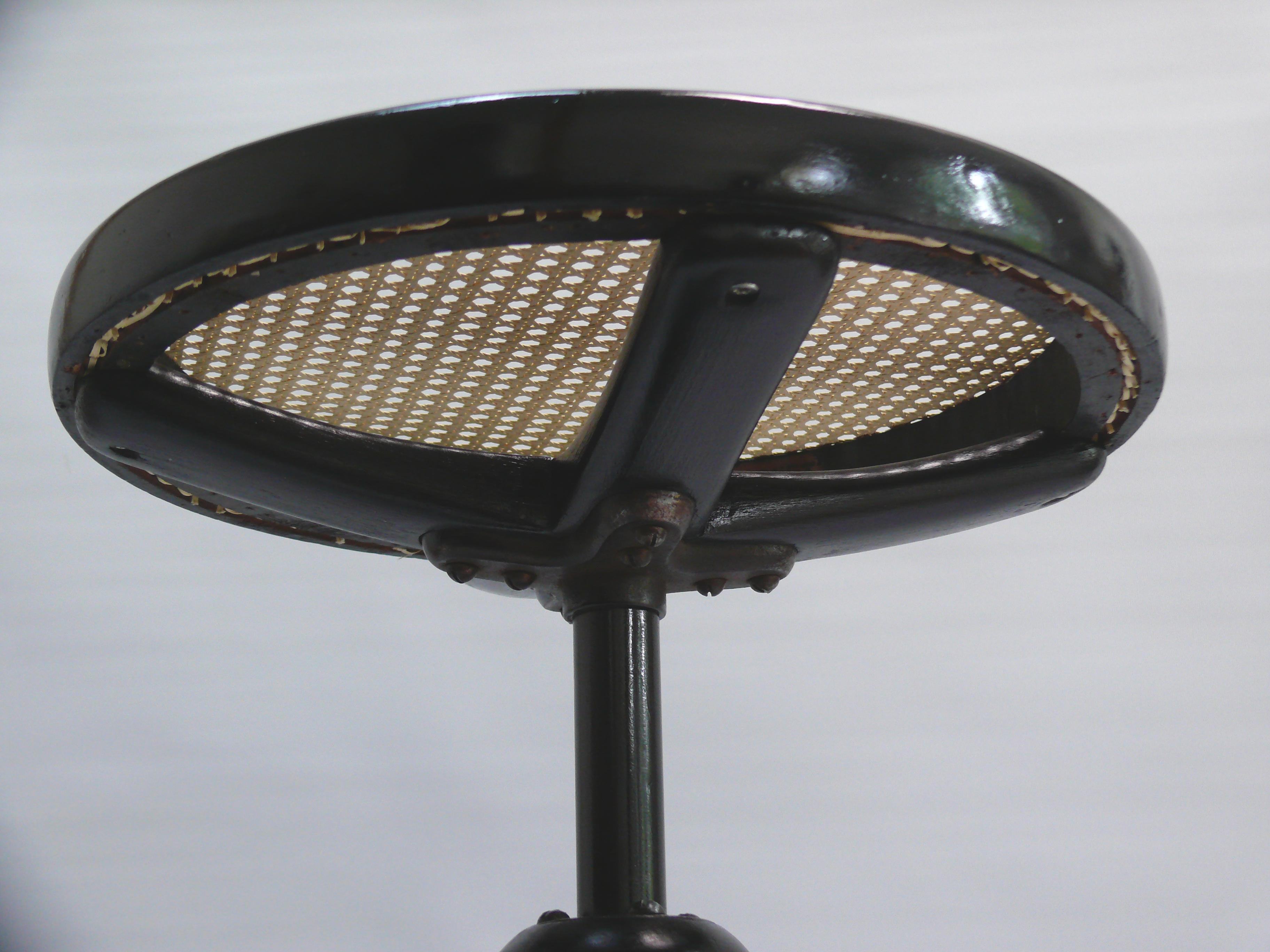 Woodwork Original Thonet Piano Stool, Early 20th Century, Restaured For Sale