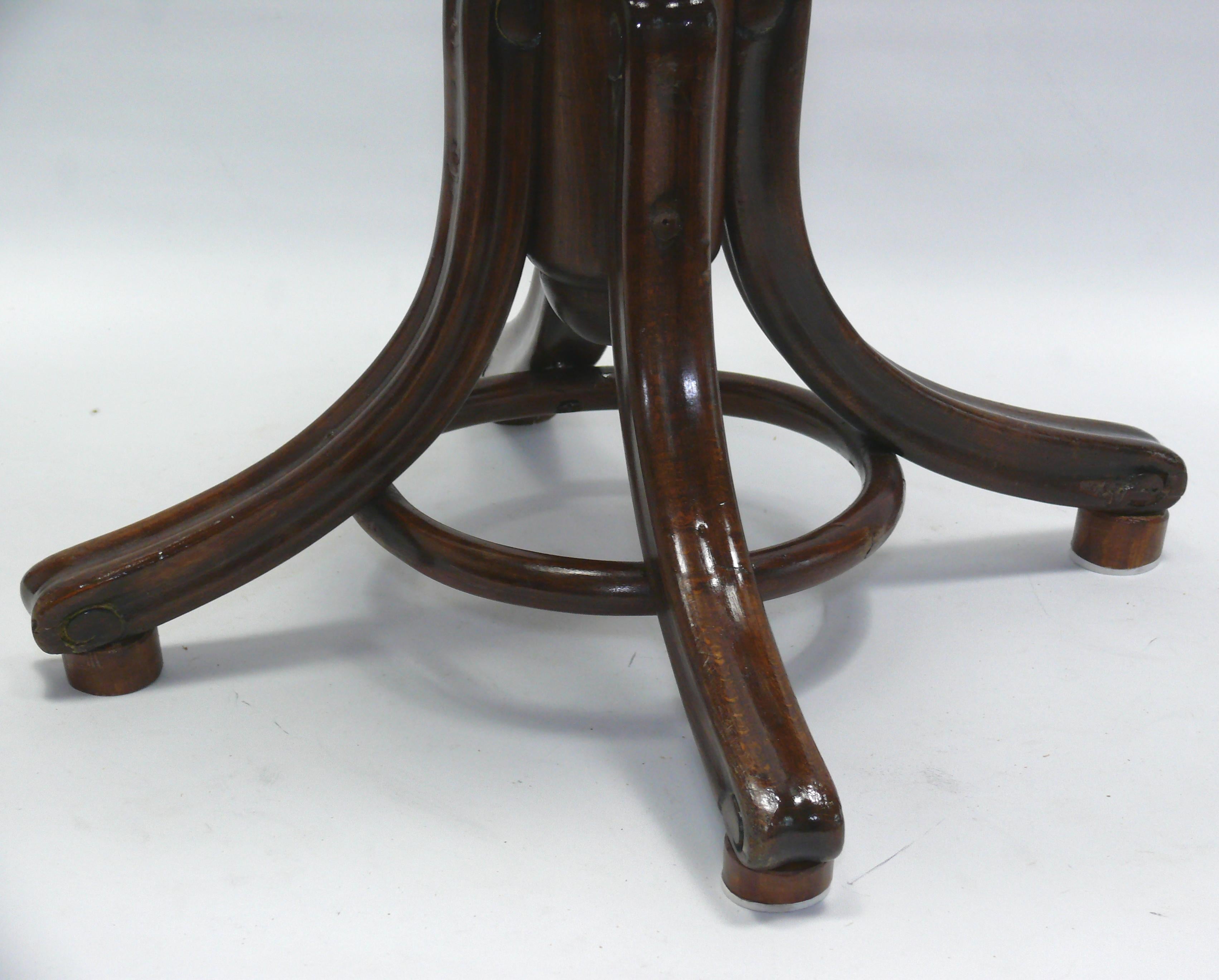 Original Thonet Piano Stool, Late 19th Century 4