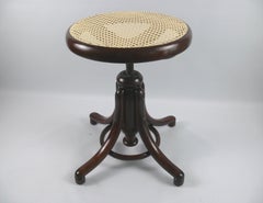 Original Thonet Piano Stool, Late 19th Century