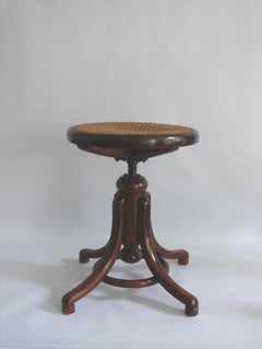 Original Thonet Piano Stool No. 1, Late 19th Century