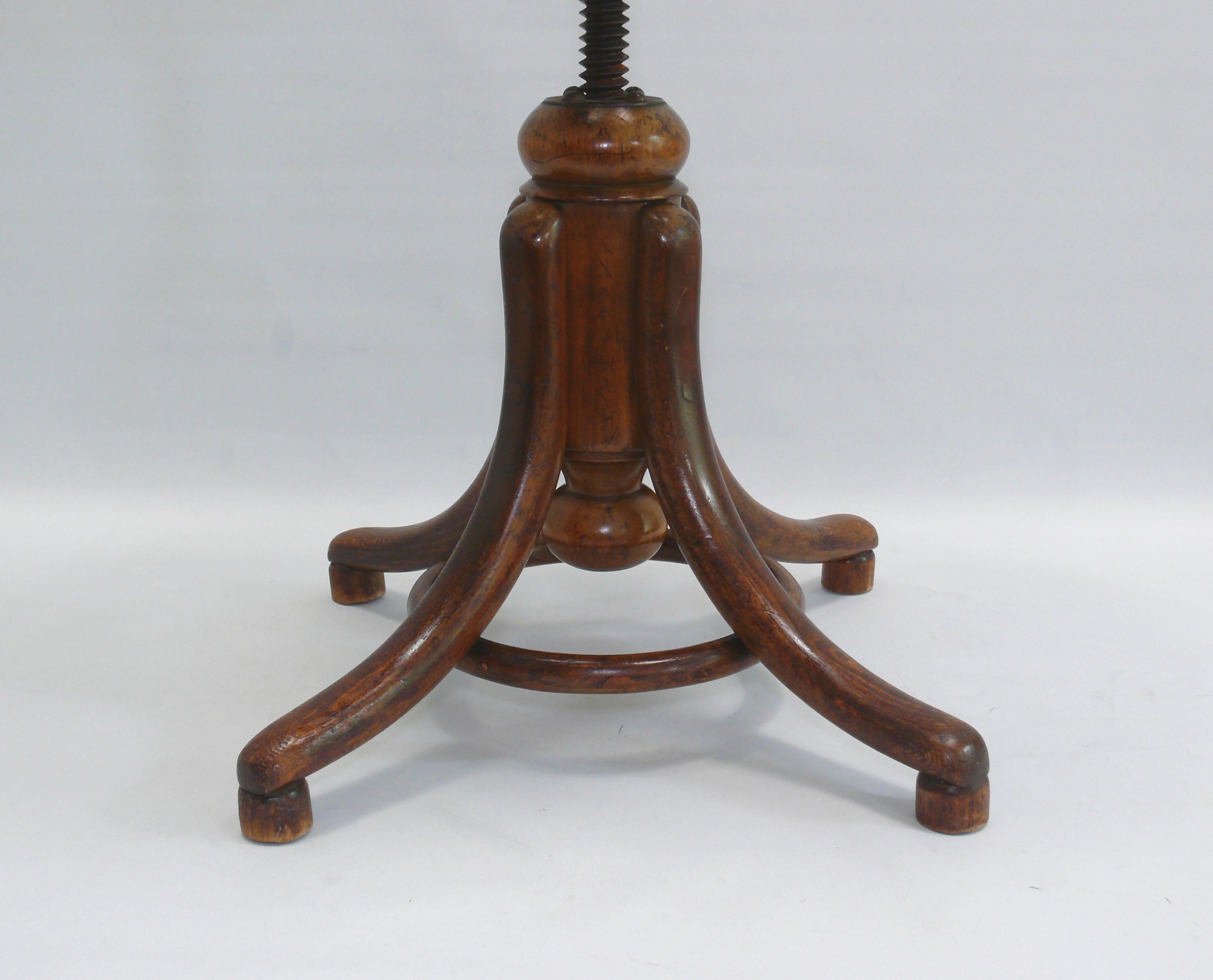 Original Thonet Piano Stool No. 1, Late 19th Century 2