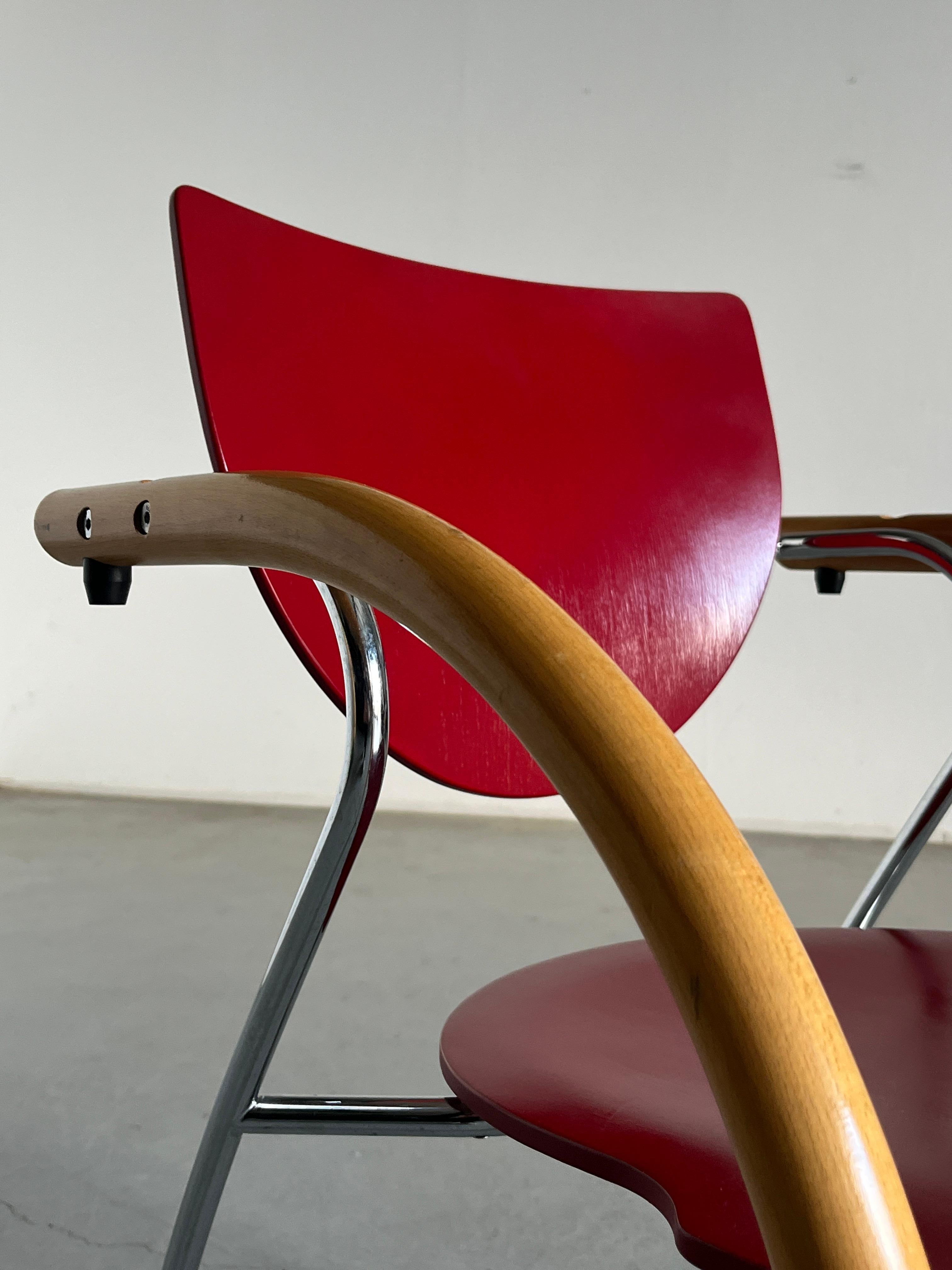 Post-Modern Original Thonet Vienna Stackable Dining Chair, Postmodern Memphis Era, 1990s