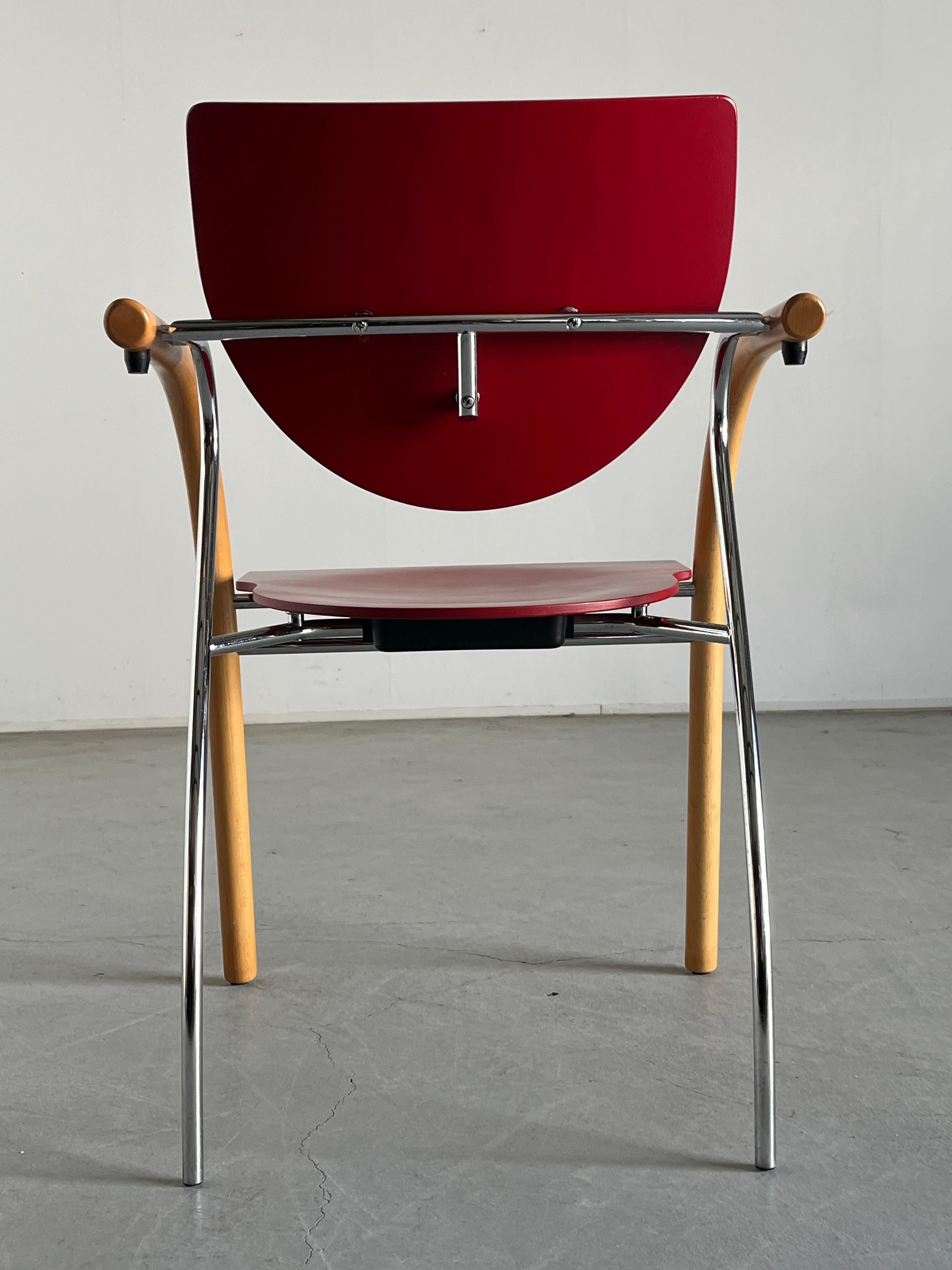 Wood Original Thonet Vienna Stackable Dining Chair, Postmodern Memphis Era, 1990s