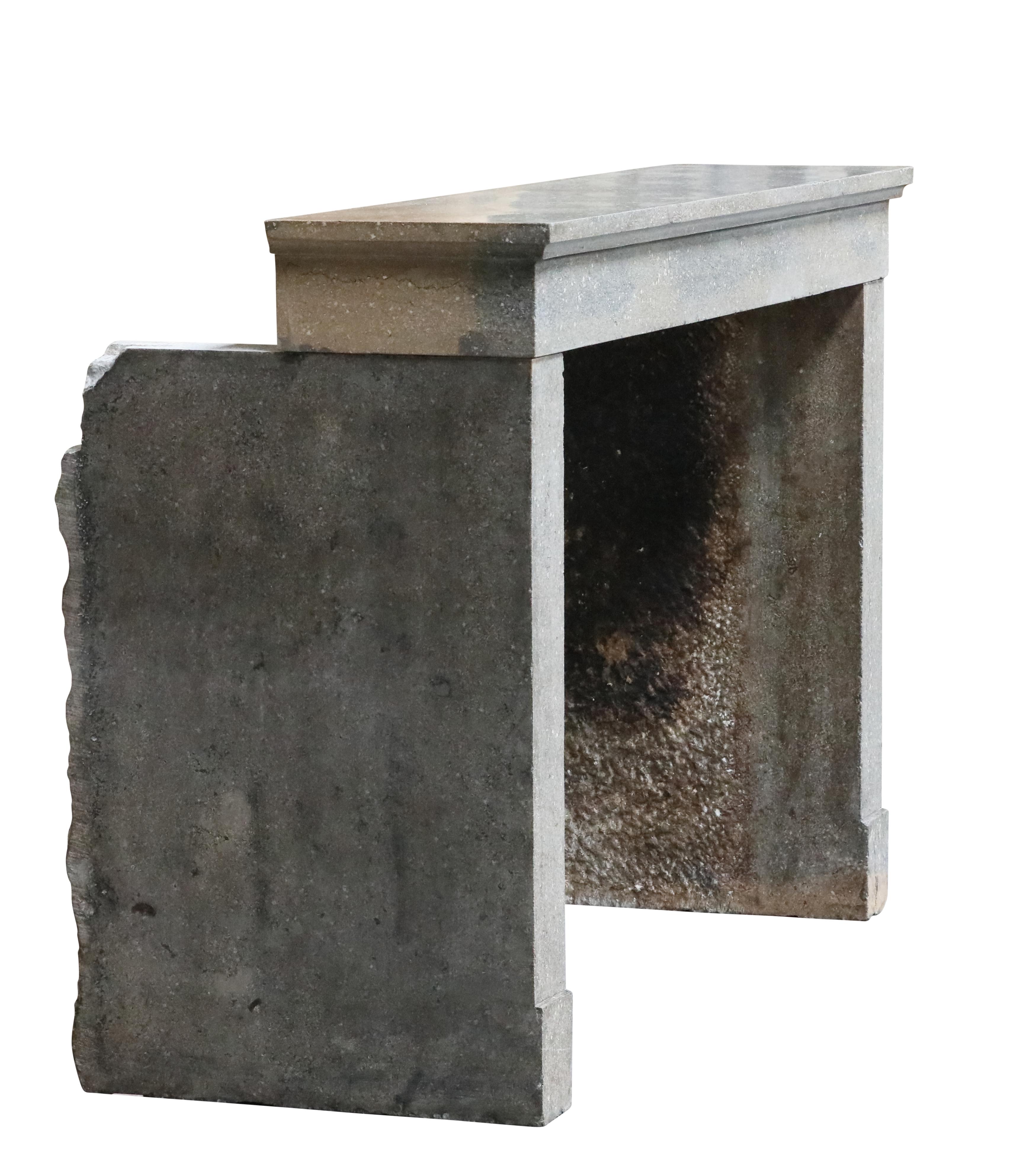 Original Timeless French Antique Fireplace Surround in Stone im Angebot 6