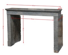 Original Timeless French Antique Fireplace Surround in Stone