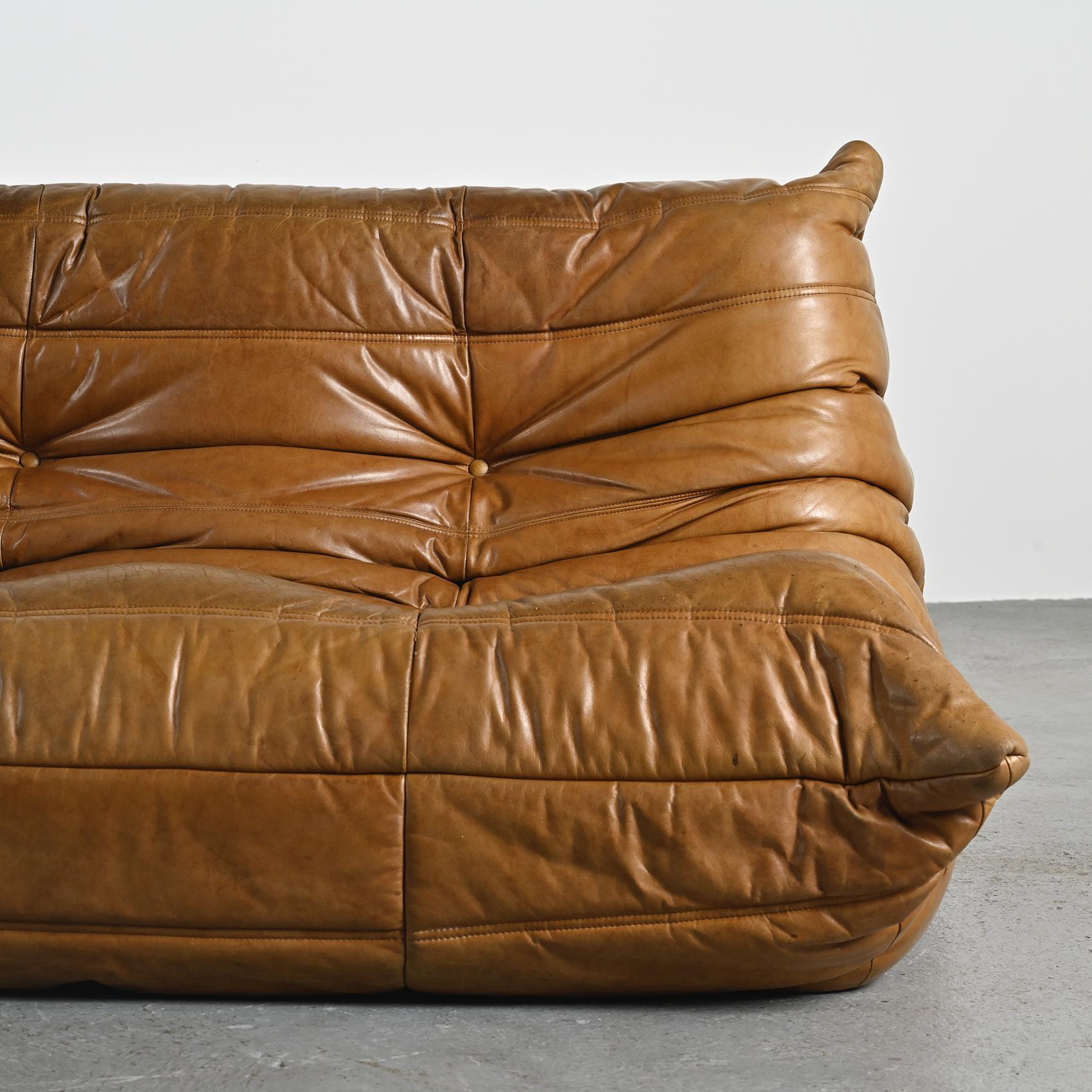 Mid-Century Modern Original Togo Sofa by Michel Ducaroy, Ligne Roset circa 1975 For Sale
