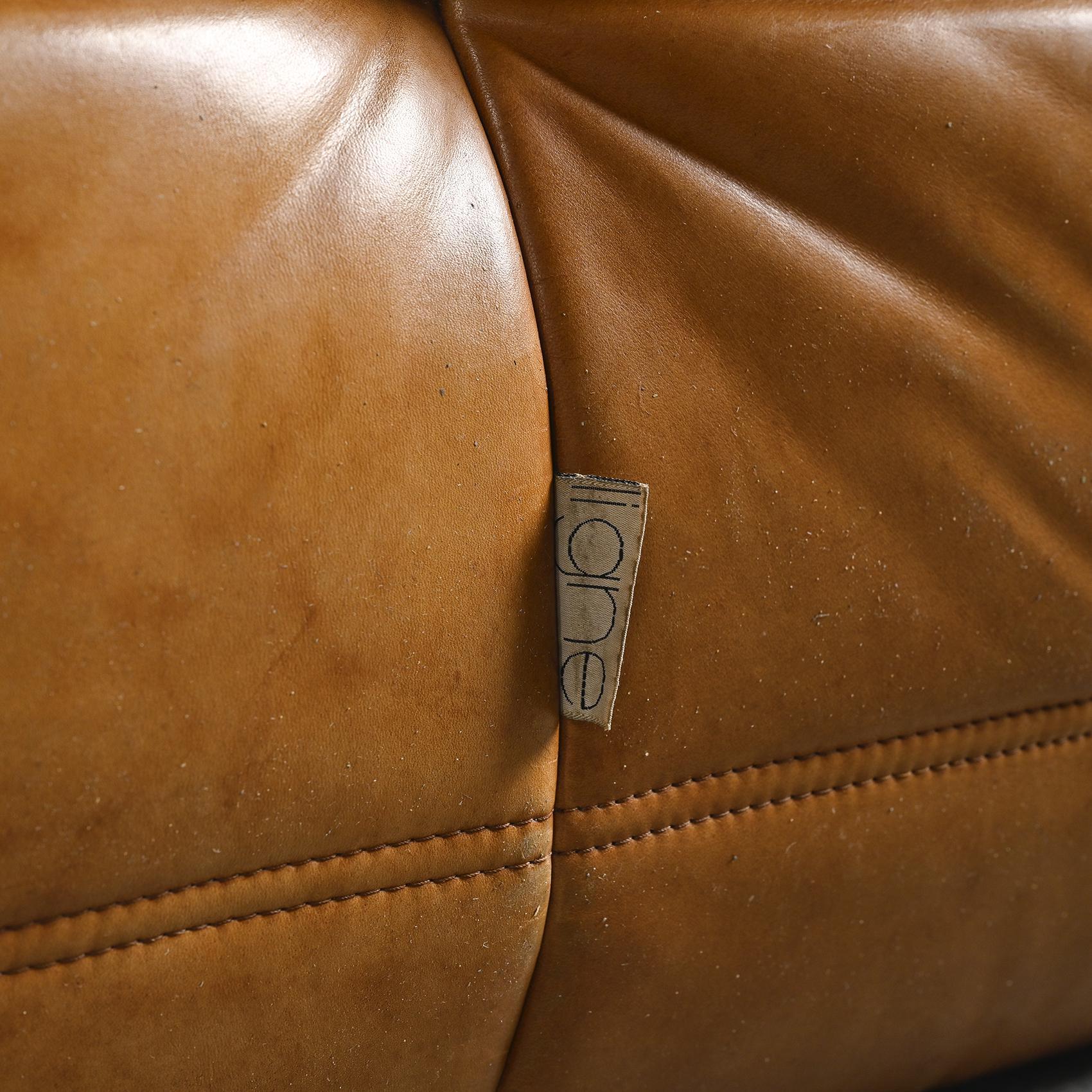 Original Togo Sofa by Michel Ducaroy, Ligne Roset circa 1975 In Good Condition For Sale In VILLEURBANNE, FR