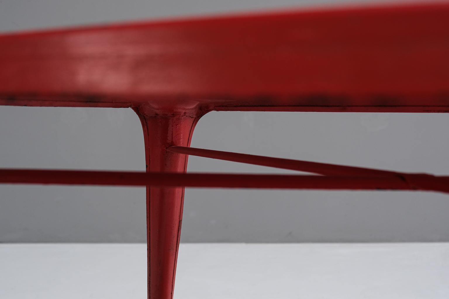 Original Tolix Garten-Esstisch von Xavier Pauchard, Frankreich, 1950er Jahre im Angebot 7