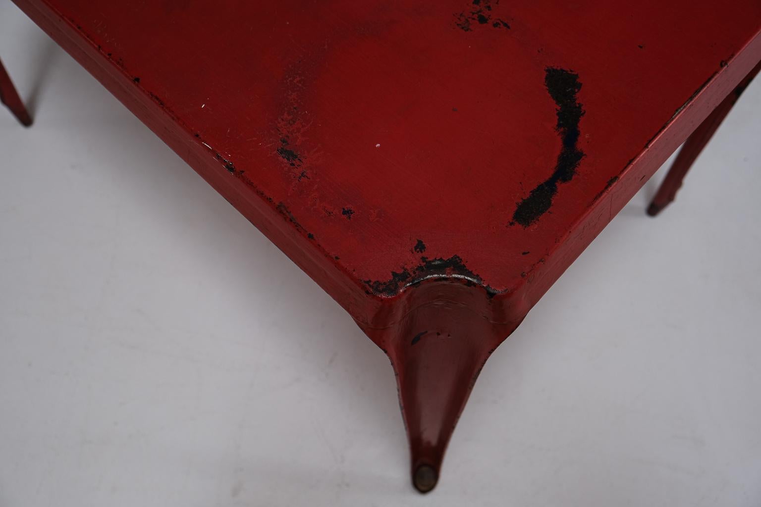 Original Tolix Garten-Esstisch von Xavier Pauchard, Frankreich, 1950er Jahre im Angebot 2