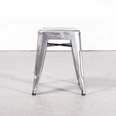 Original Tolix H-Hocker, verzinkt, Dreier-Set