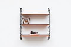 Original Tomado Industrial Teak Shelving with Deep Lower Shelf
