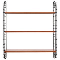 Original Tomado Industrial Teak Shelving with Deep Lower Shelf