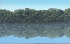 Lithographie originale de Tomas Sanchez "Orilla", signée, datée Epreuve d'artiste