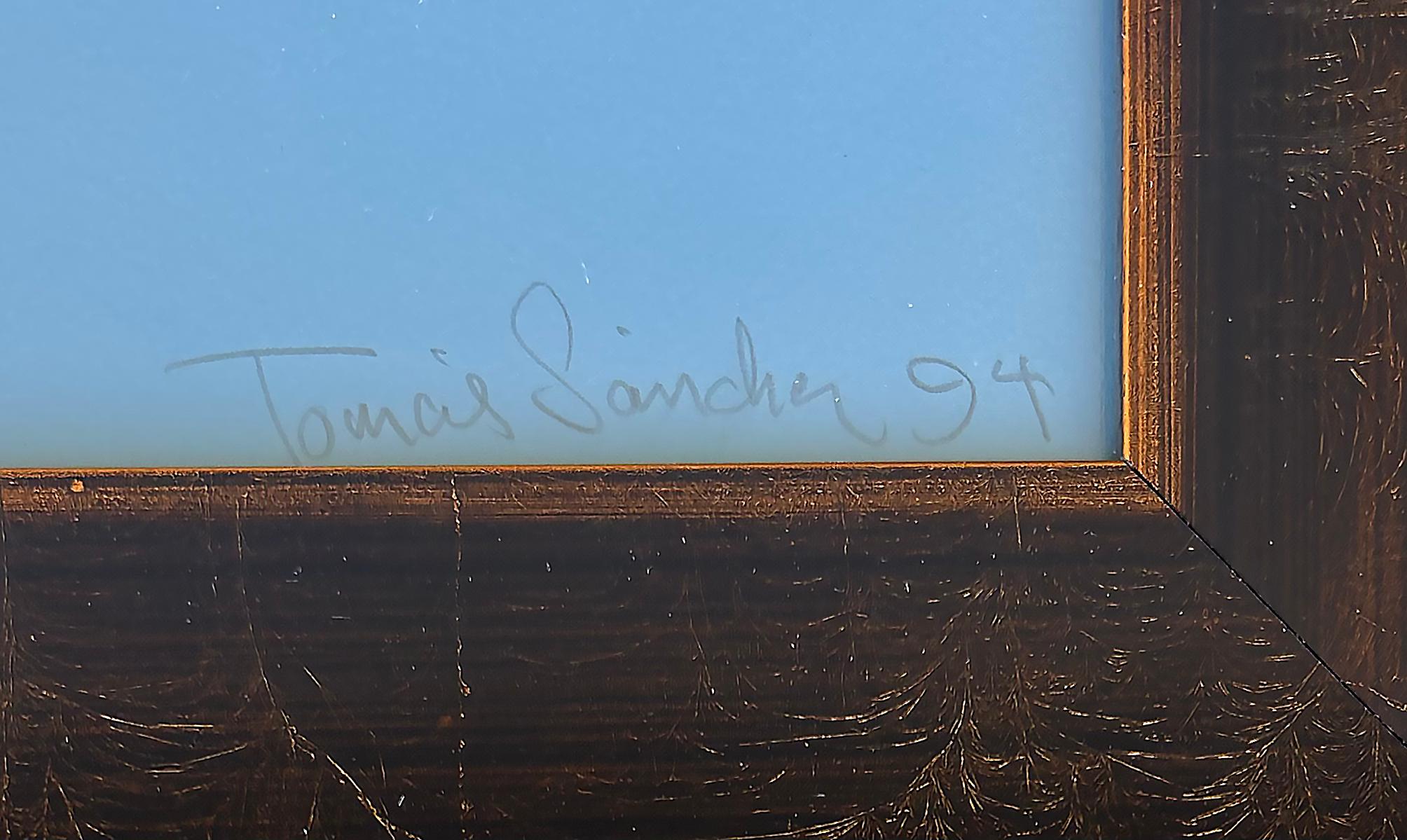 Verre Lithographie originale de Tomas Sanchez 