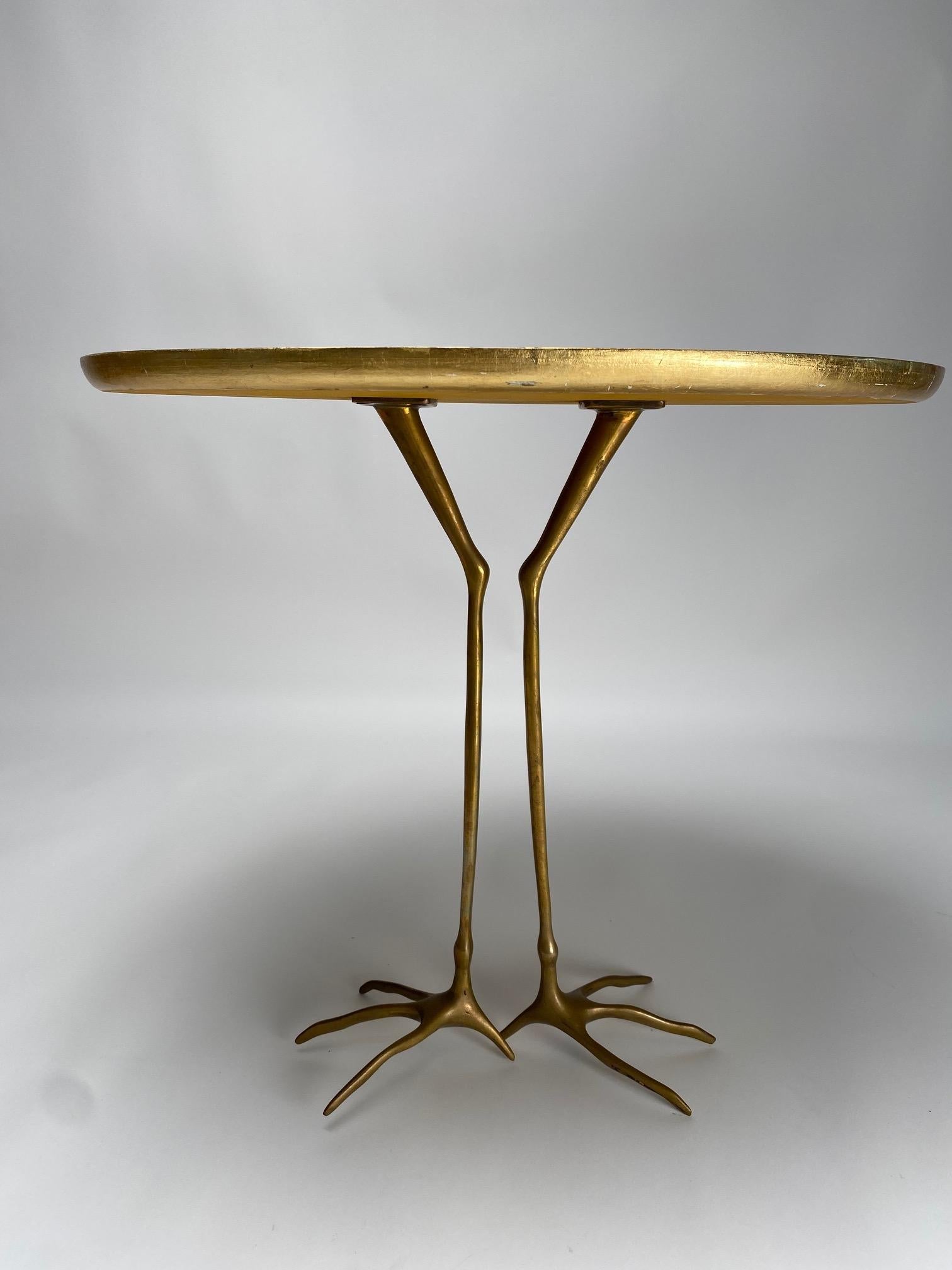 Brass Original Traccia Table by Meret Oppenheim, Gavina, Italy 1970s