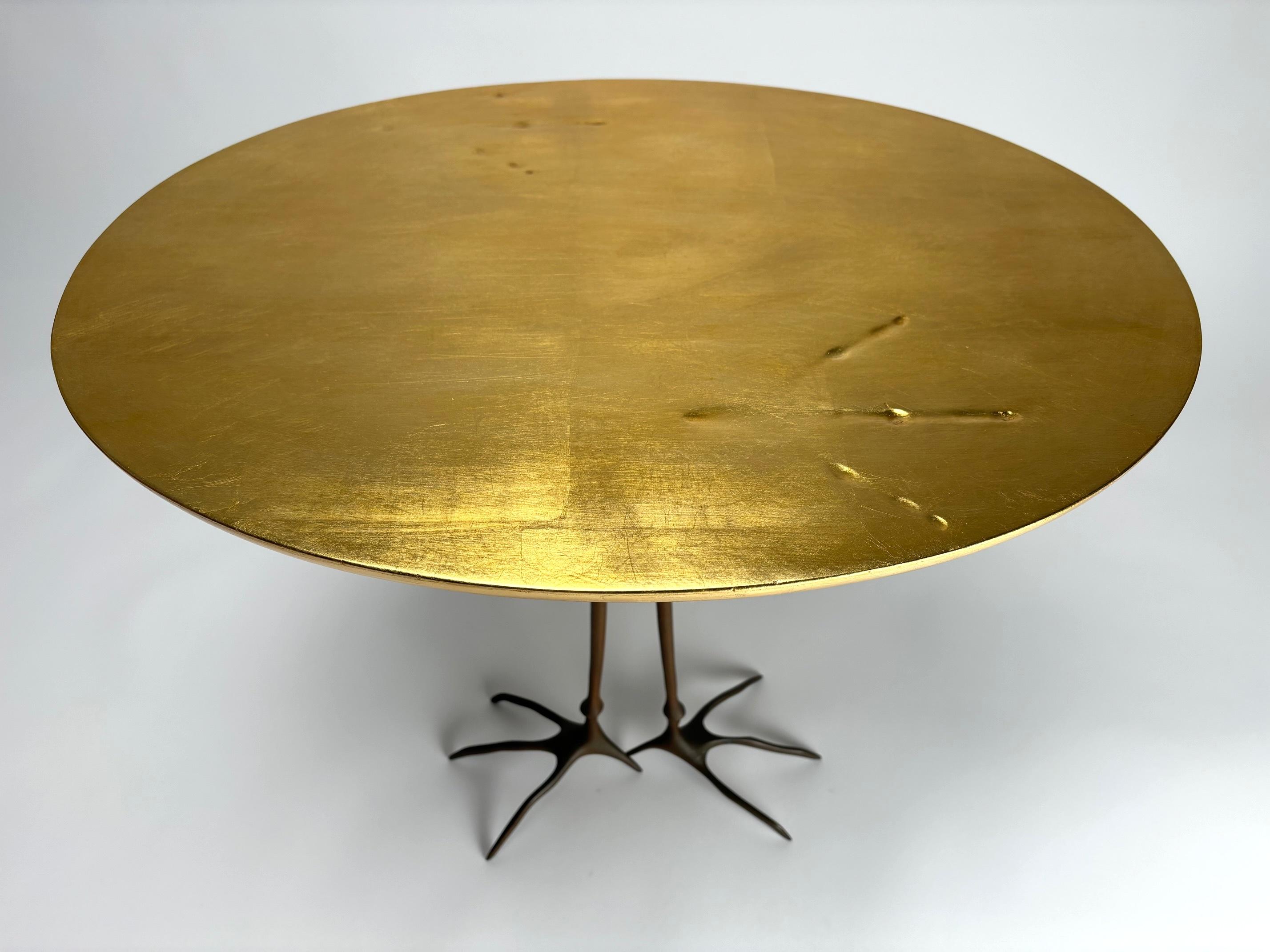 Brass Original Traccia Table by Meret Oppenheim, Gavina, Italy (old Edition) For Sale