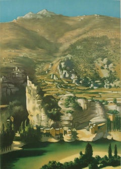 Original Travel Poster-Rohner-Provence Landscape Tarn Gorges, 1951