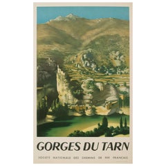 Original-Reiseplakat „Rohner-Provence Landscape Tarn Gorges“, 1951