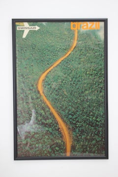 Original Travel Poster, Swissair Brazil, Georg Gerster & Emil Schulth, 1971