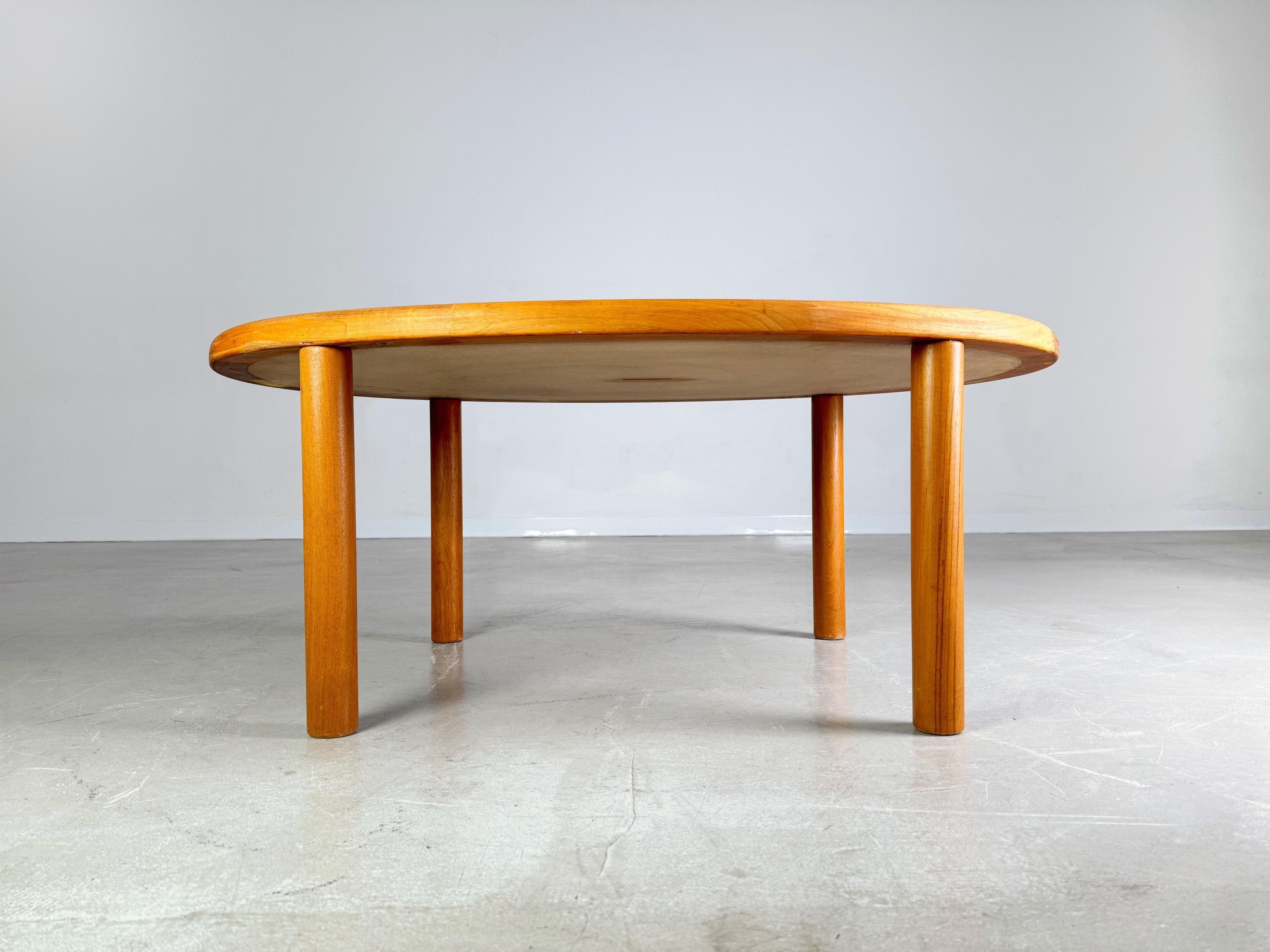 Original mesa de centro Tue Poulsen Mid Century Cerámica de teca Haslev Moderno de mediados de siglo en venta