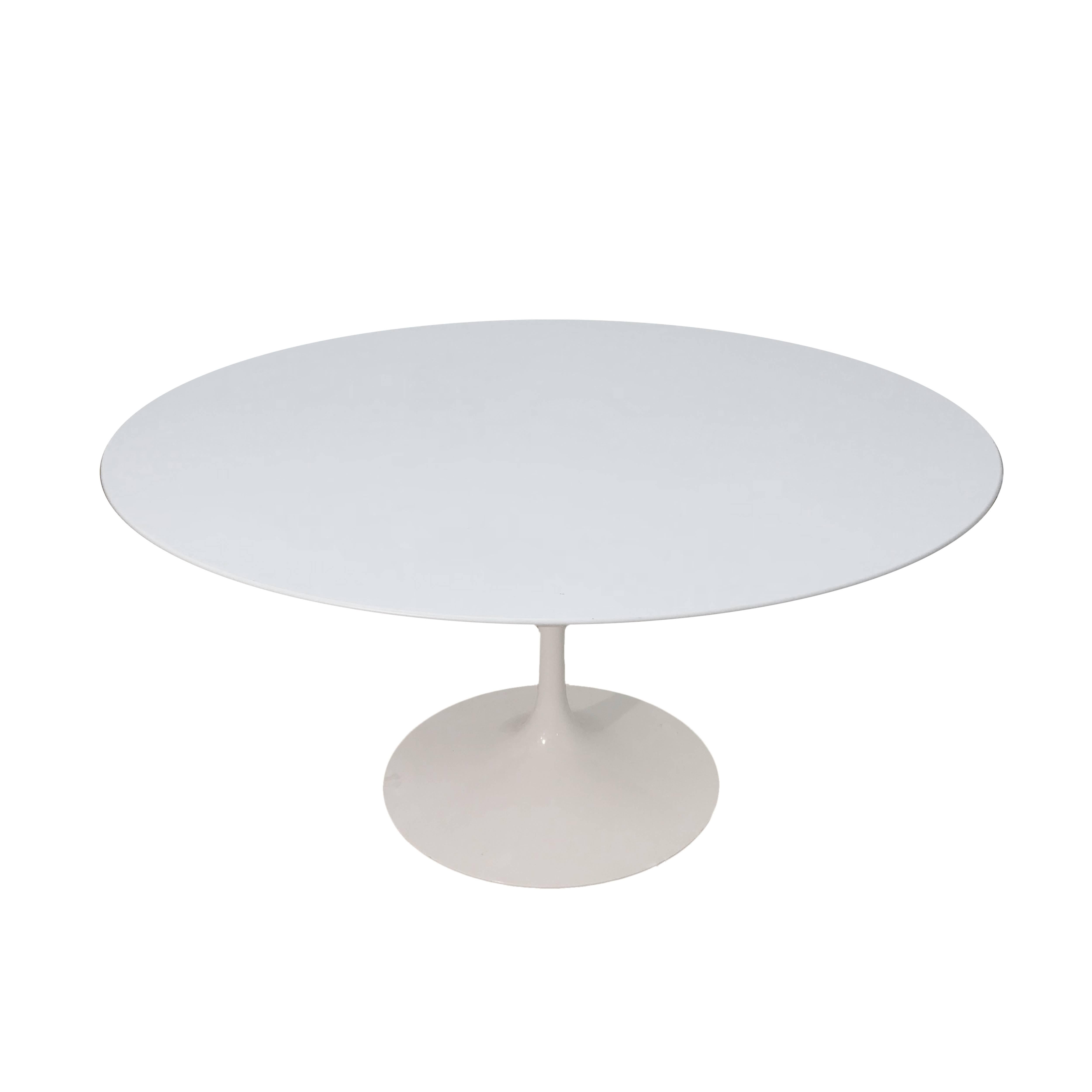 Laminated Original Tulip Table by Eero Saarinen Signed Knoll Studio, Round Table