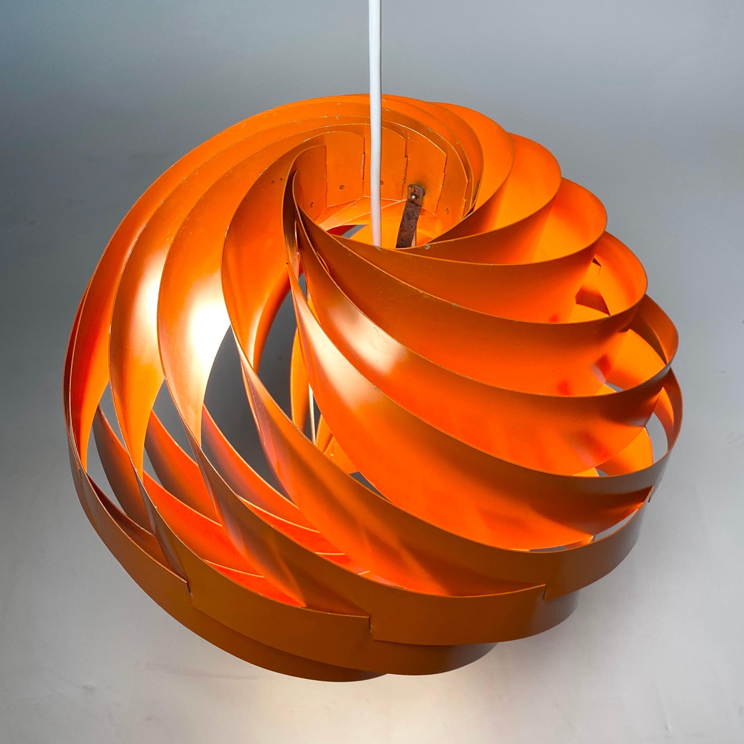 Scandinavian Modern Original Turbo Ceiling Light by Louis Weisdorf for LYFA, Denmark, 1967