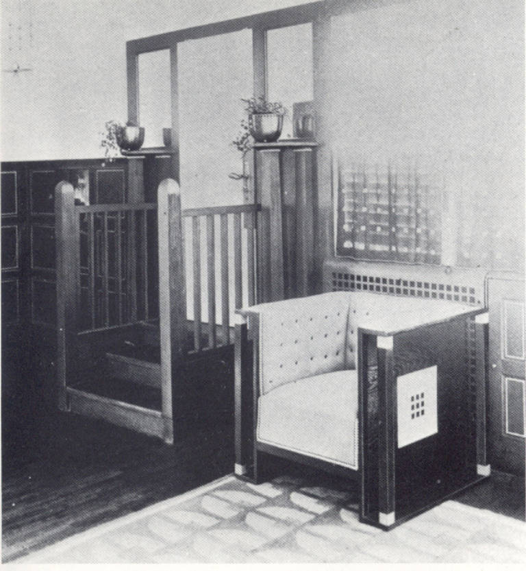 Hand-Crafted Original, Unique Josef Hoffmann Wiener Werkstätte Oak-Maple Chest from 1901