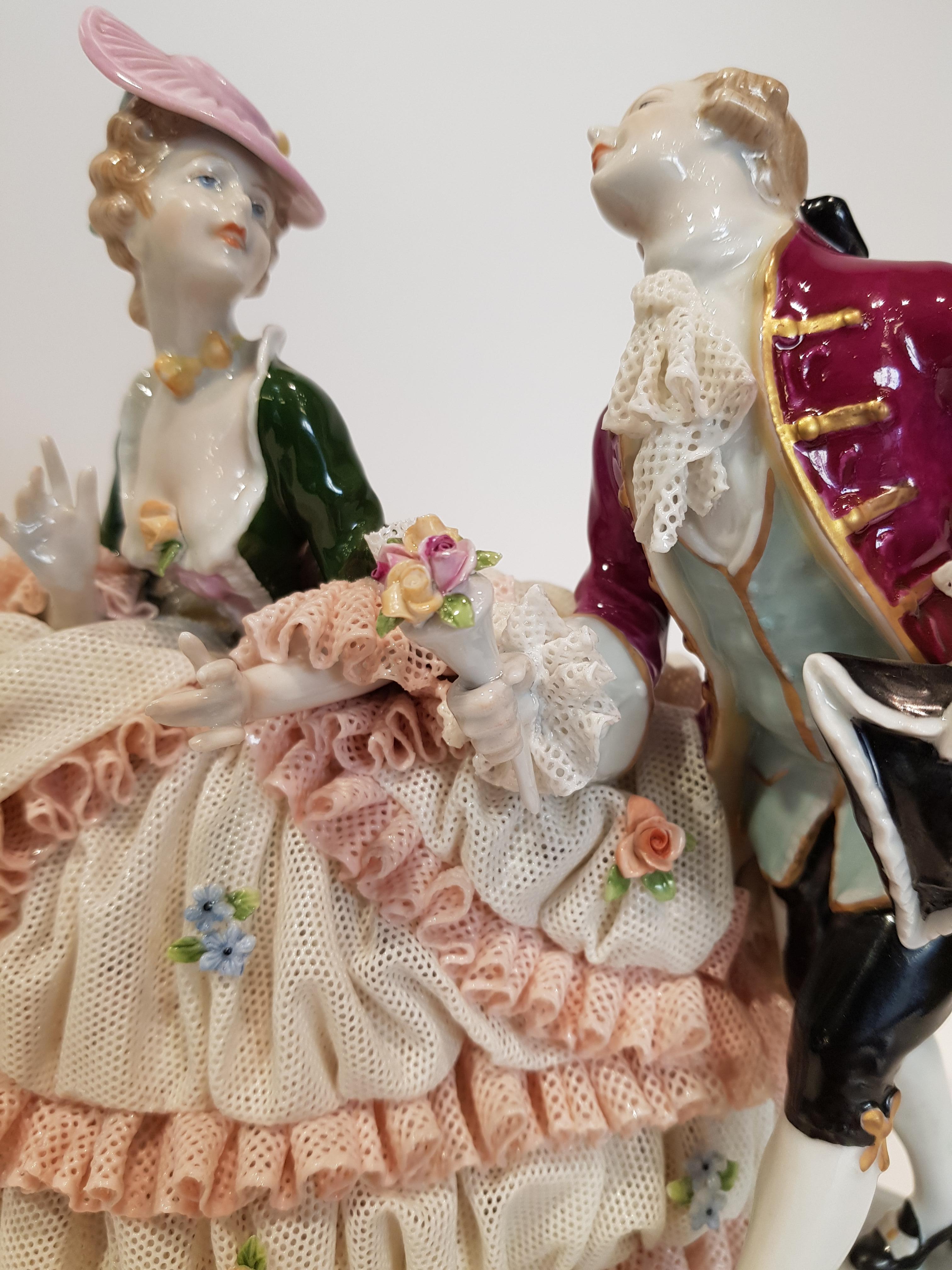 Louis XVI Original Unterweissbach Porcelain, Figures 